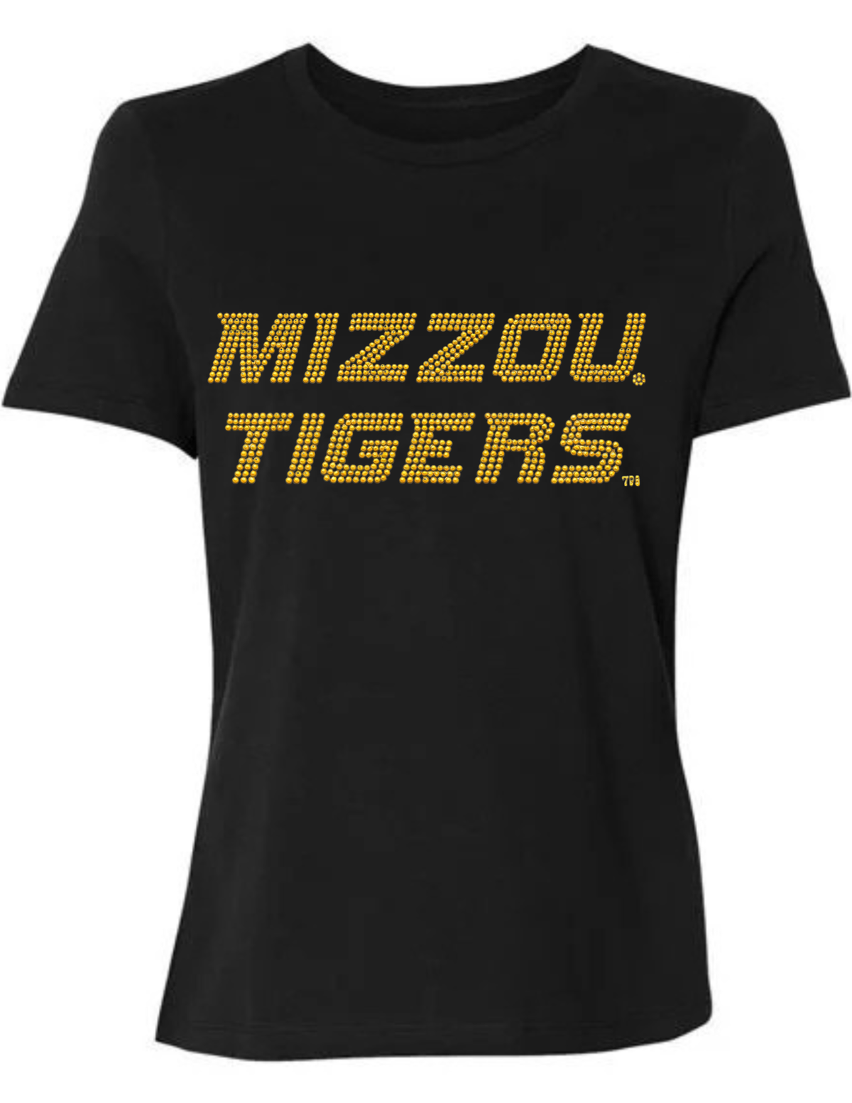 University of Missouri Mizzou Tigers Black Crewneck T-Shirt