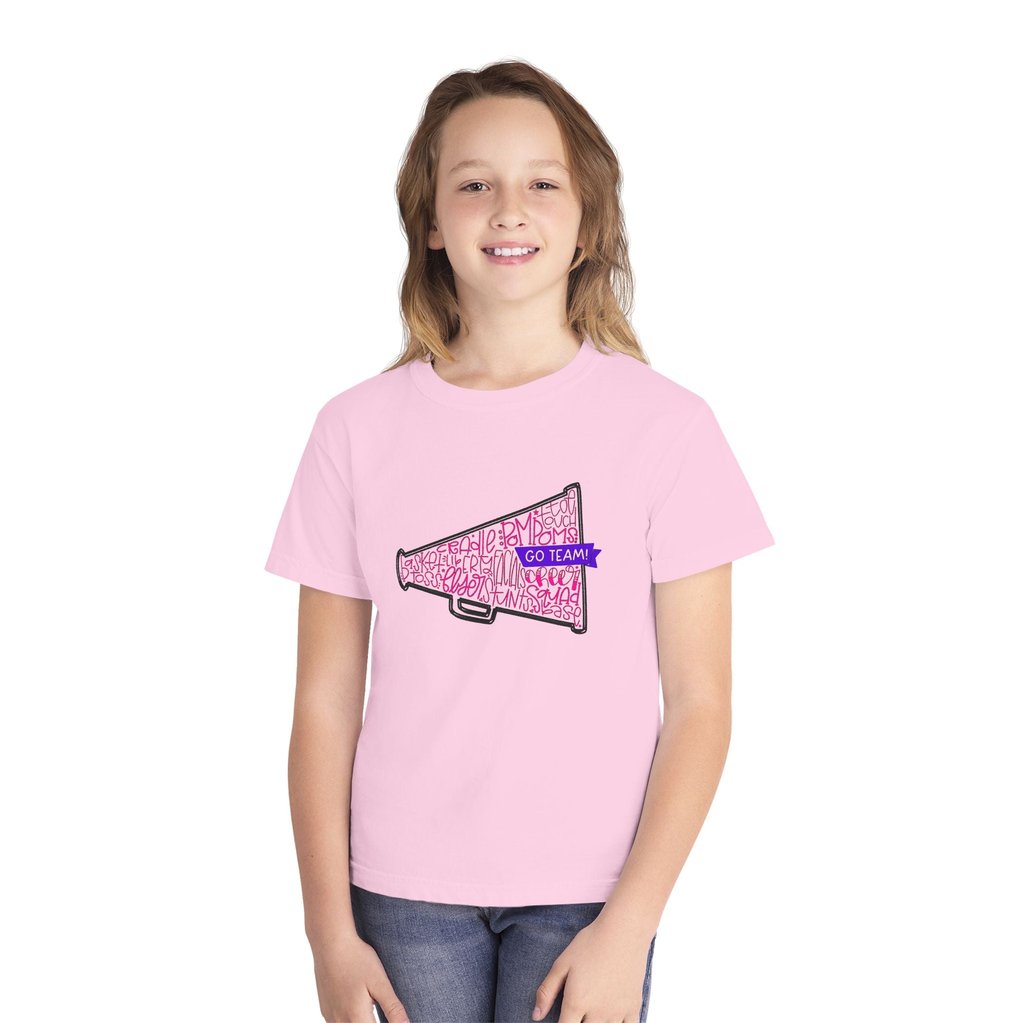 Customizable Cheerleader Megaphone Youth Tee