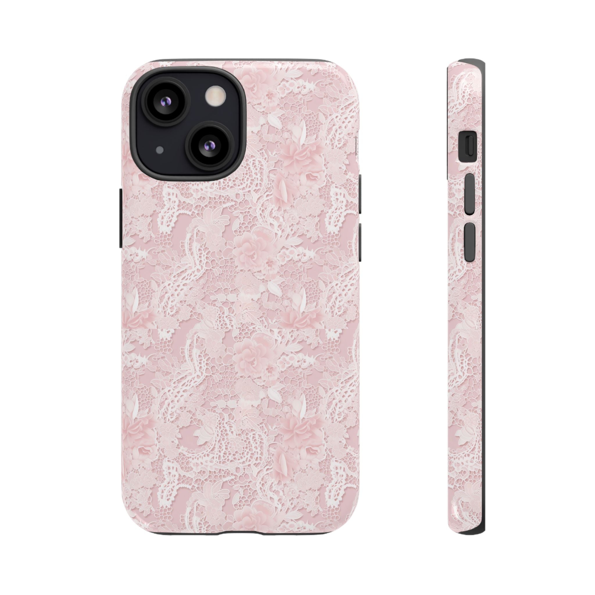 Customizable: Pink Floral Phone Case, Stylish Tough Cases, Unique Gift for Her, Cute Phone Accessories, Floral Tech Cover