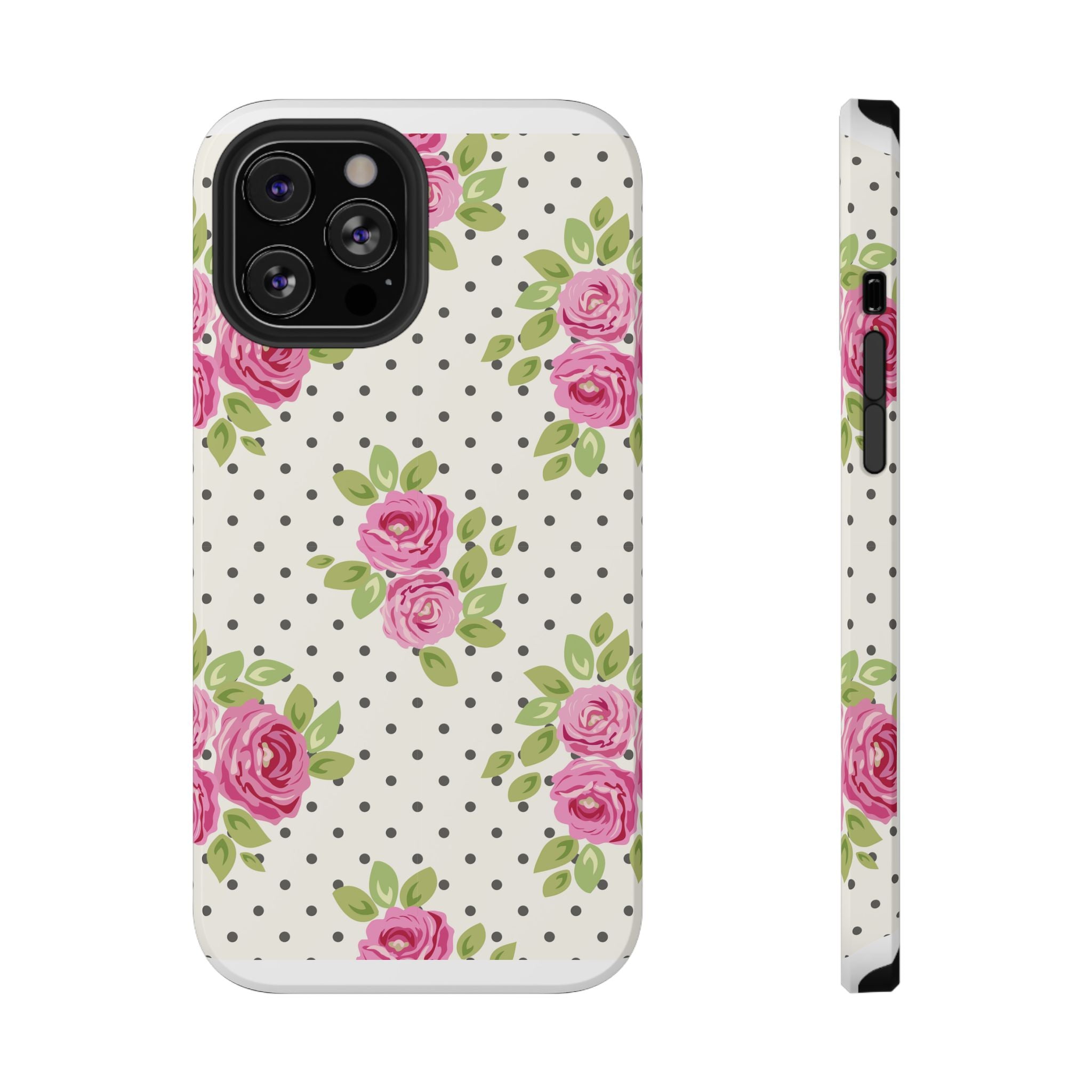 Customizable: Floral Polka Dot Phone Case