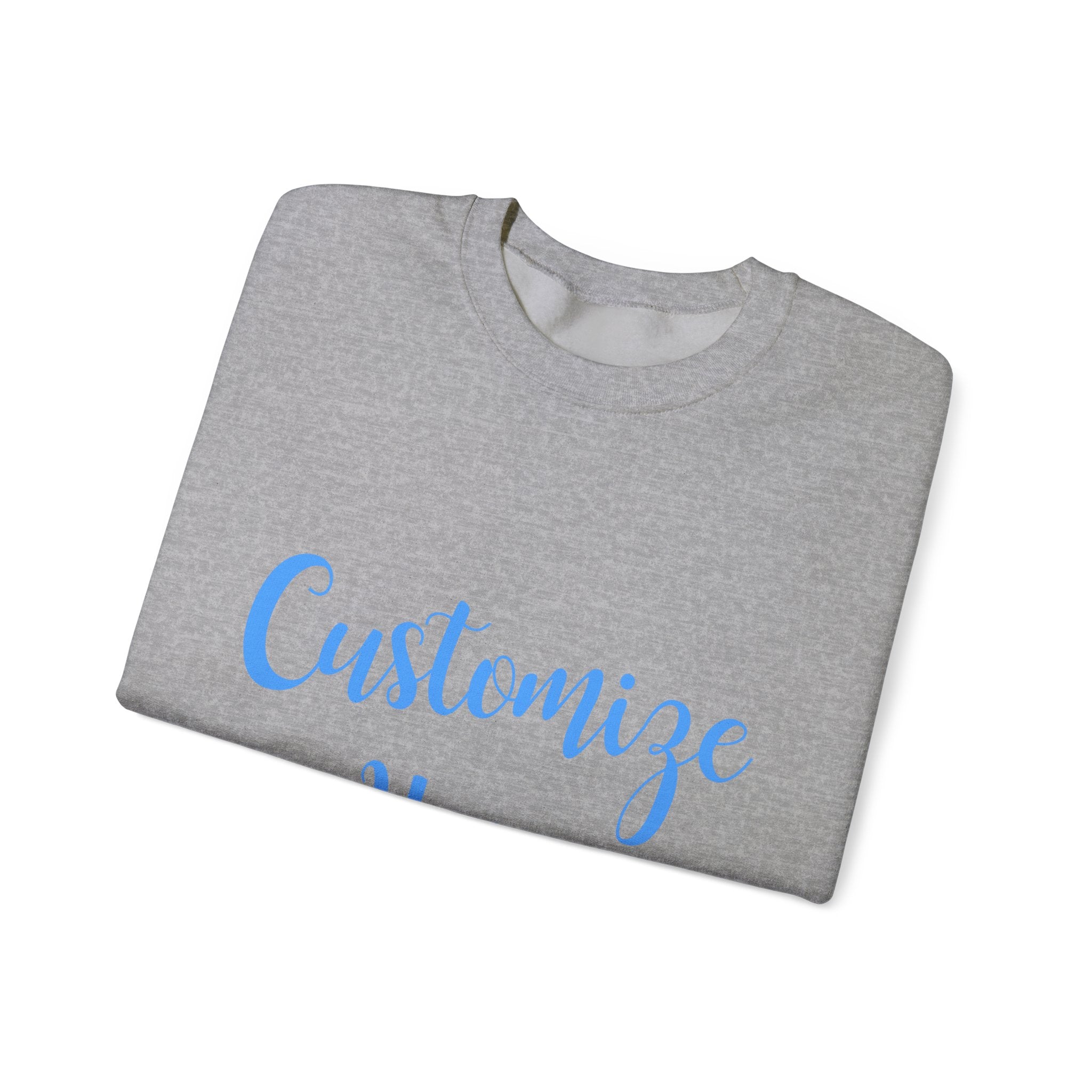 Customizable Light Blue Gameday Crewneck Sweatshirt | College Apparel, Game Day Hoodie, Sports Fan Gear, Customize to Say Anything you Want