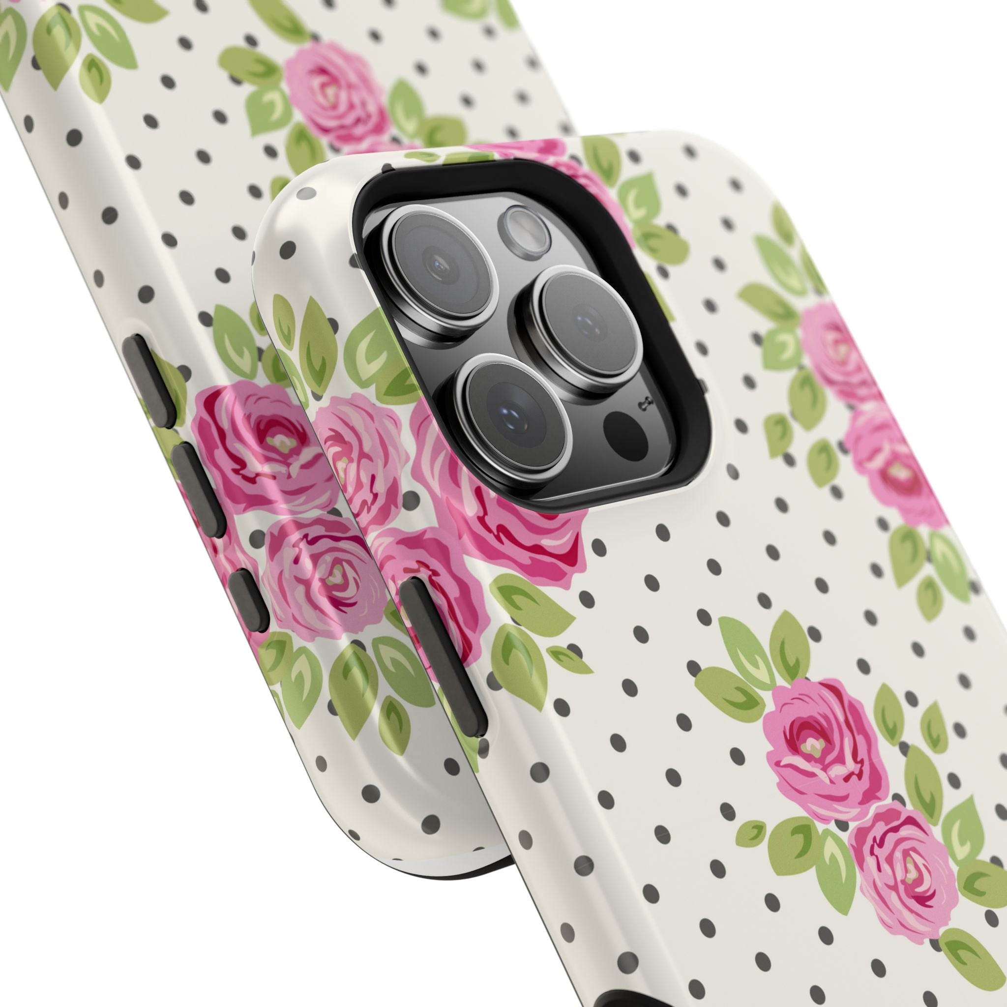Customizable: Floral Polka Dot Phone Case