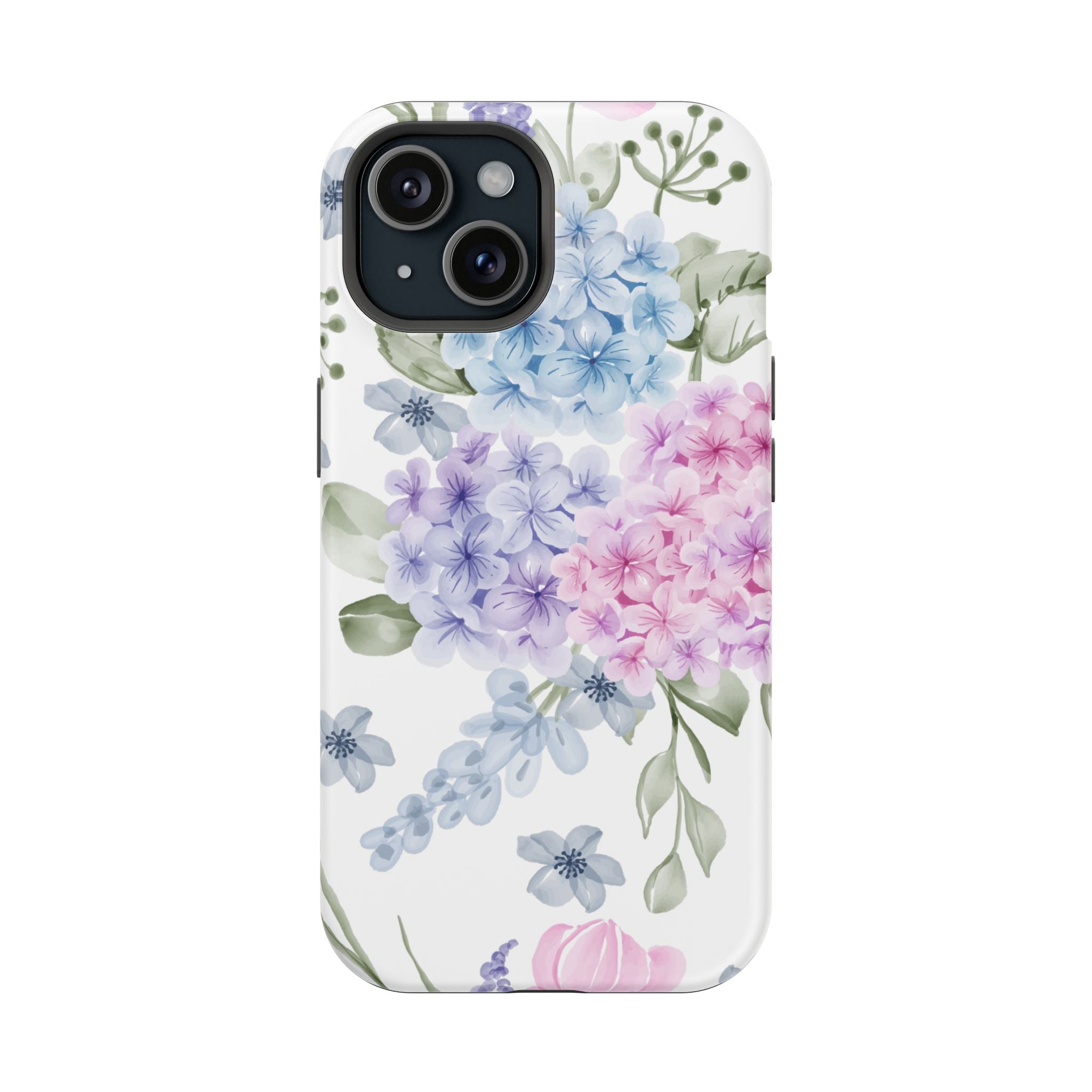 Customizable: Floral Hydrangea Impact-Resistant Phone Case