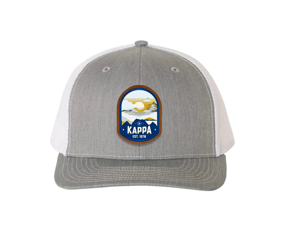 Kappa Kappa Gamma Richardson 112 UV Print Leatherette Patch Trucker Hat - Ventura