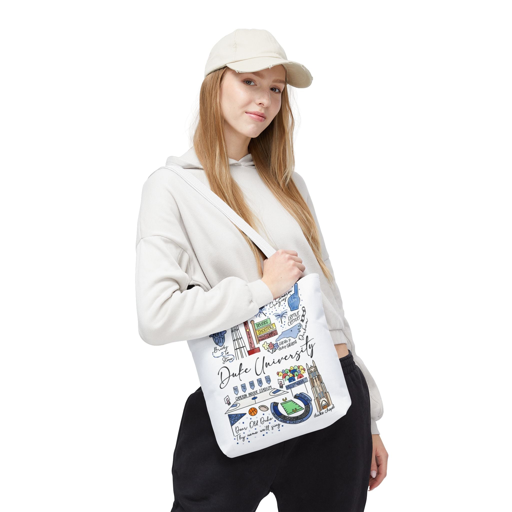 Duke University Tote Bag, College Spirit Bag, Campus Life Accessory, School Pride Gift, Eco-Friendly Shopping Bag