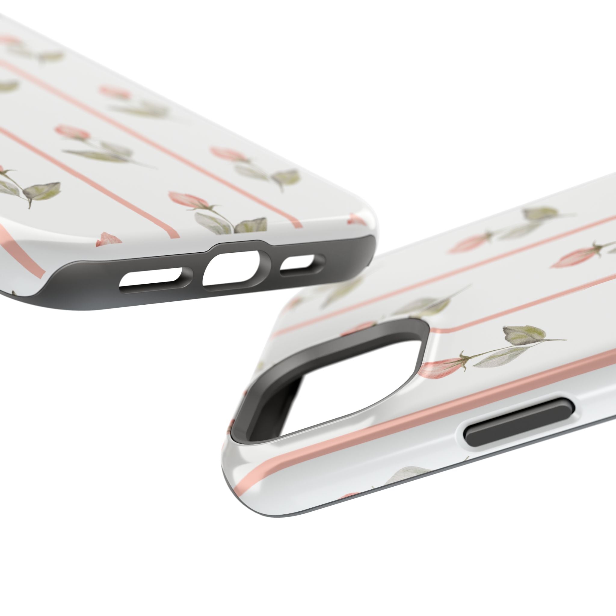 Customizable: Floral Impact-Resistant Phone Case, Chic Phone Cover