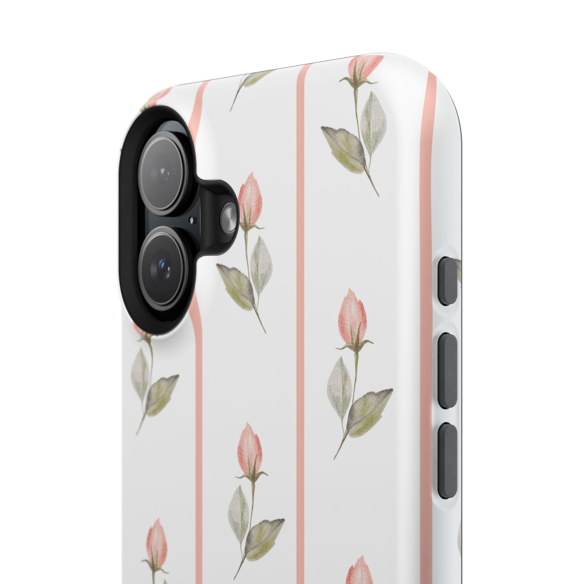 Customizable: Floral Impact-Resistant Phone Case, Chic Phone Cover