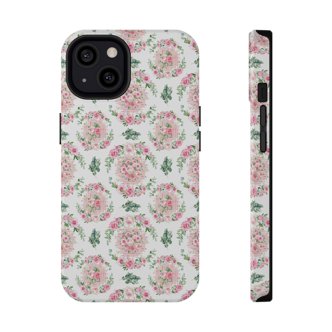 Phone case with floral pattern on a white background