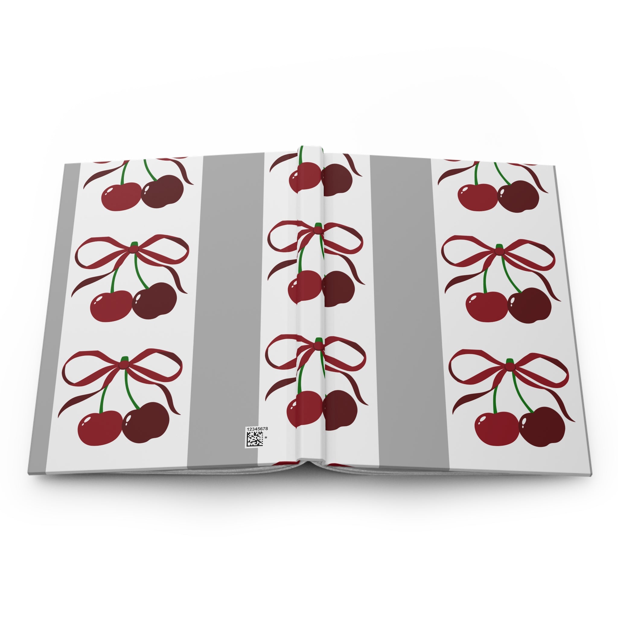 Customizable: Cherry Blossom Hardcover Journal, Cute Cherry Notebook, Gift for Writers, Journaling, Cherry Inspired Stationery, Cherry Decor