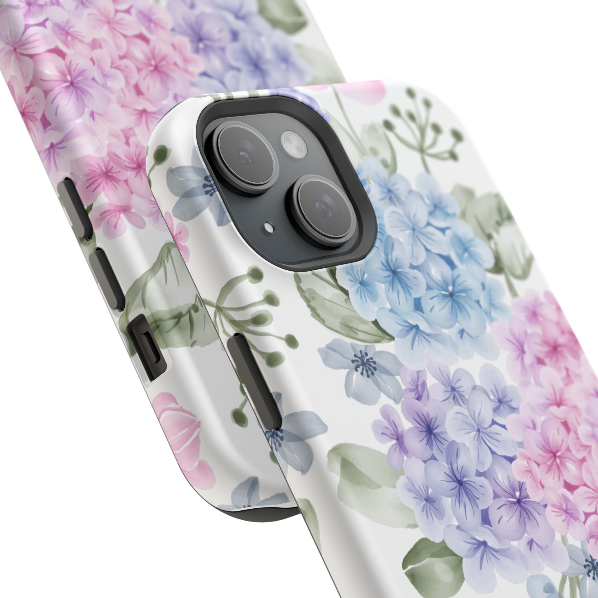 Customizable: Floral Hydrangea Impact-Resistant Phone Case