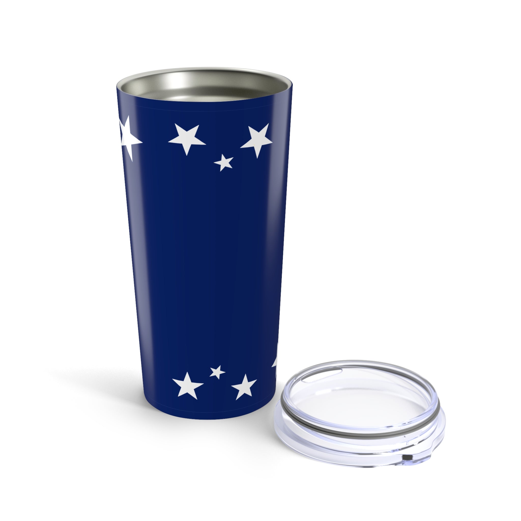 Customizable Navy Blue Star  Tumbler 20oz