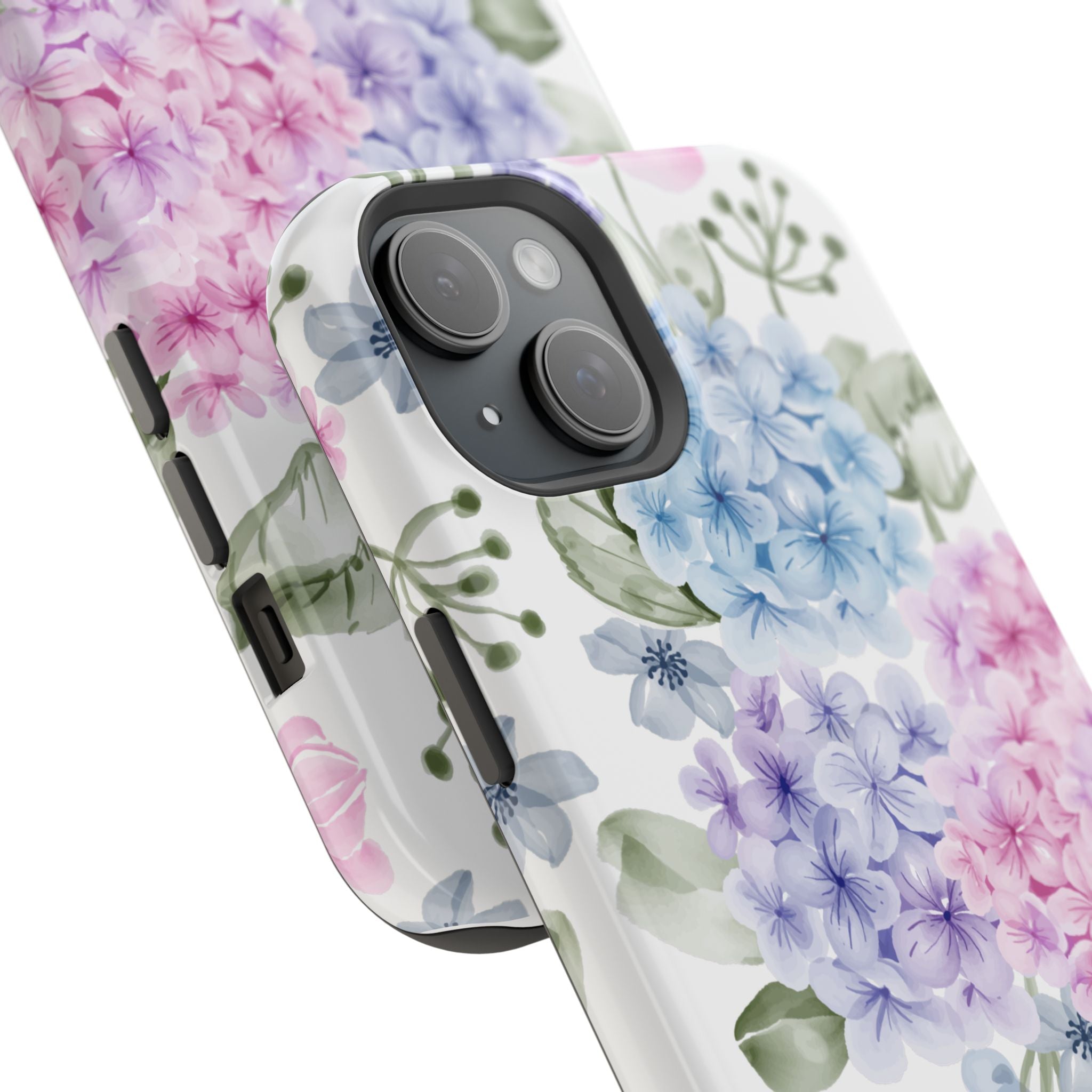 Customizable: Floral Hydrangea Impact-Resistant Phone Case