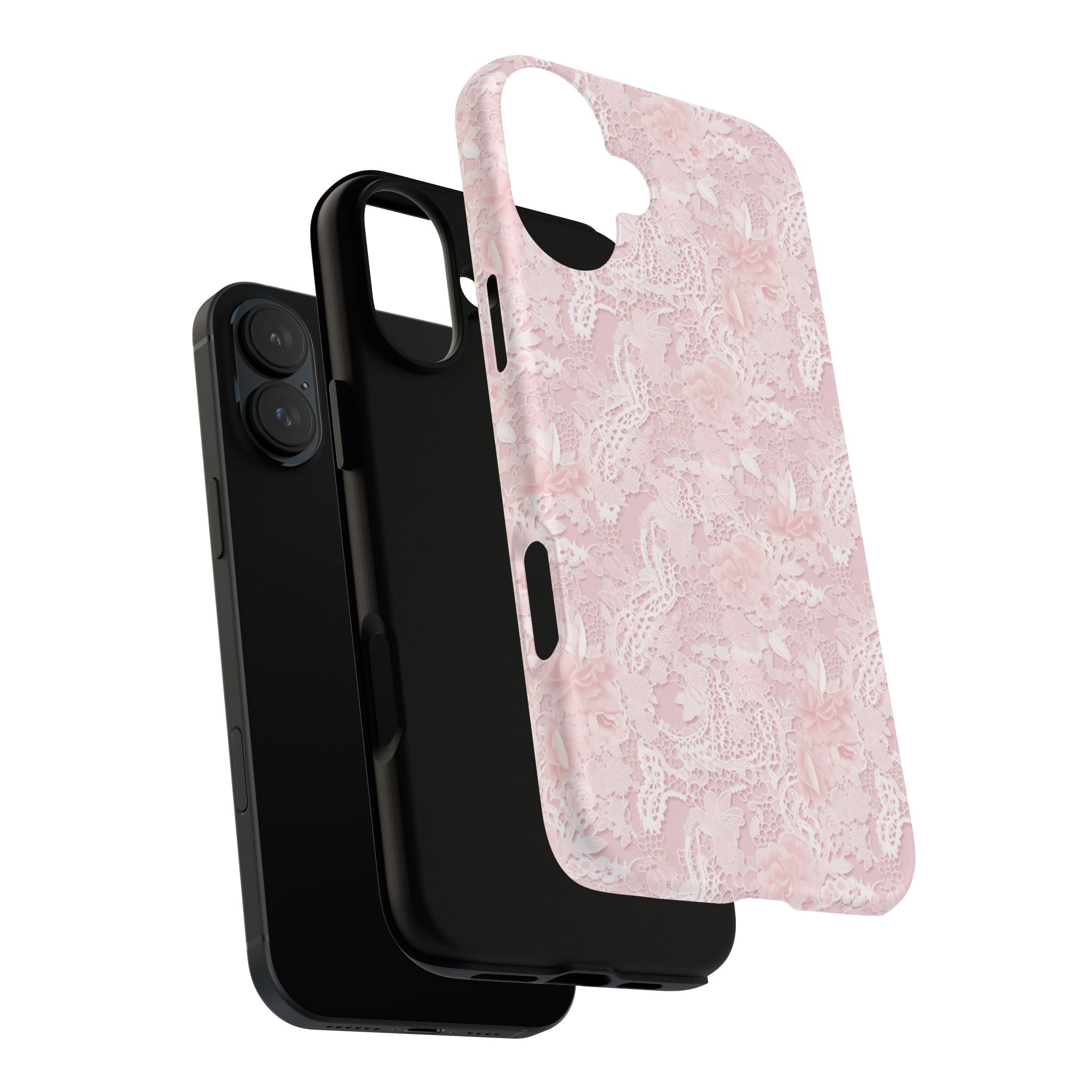 Customizable: Pink Floral Phone Case, Stylish Tough Cases, Unique Gift for Her, Cute Phone Accessories, Floral Tech Cover