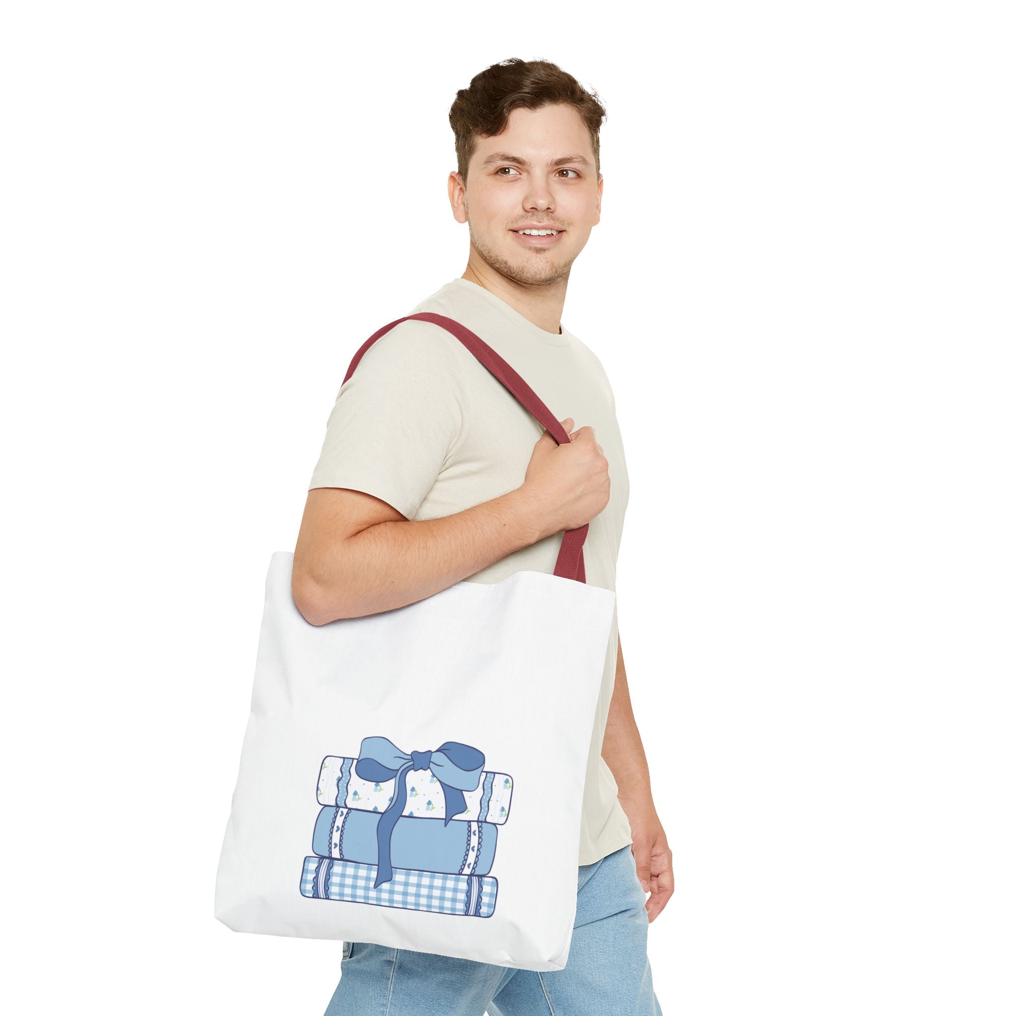 Customizable: Aesthetic Book Lover's Tote Bag, Ideal for College, Study, Shopping, Cute Canvas Bag, Gift for Student