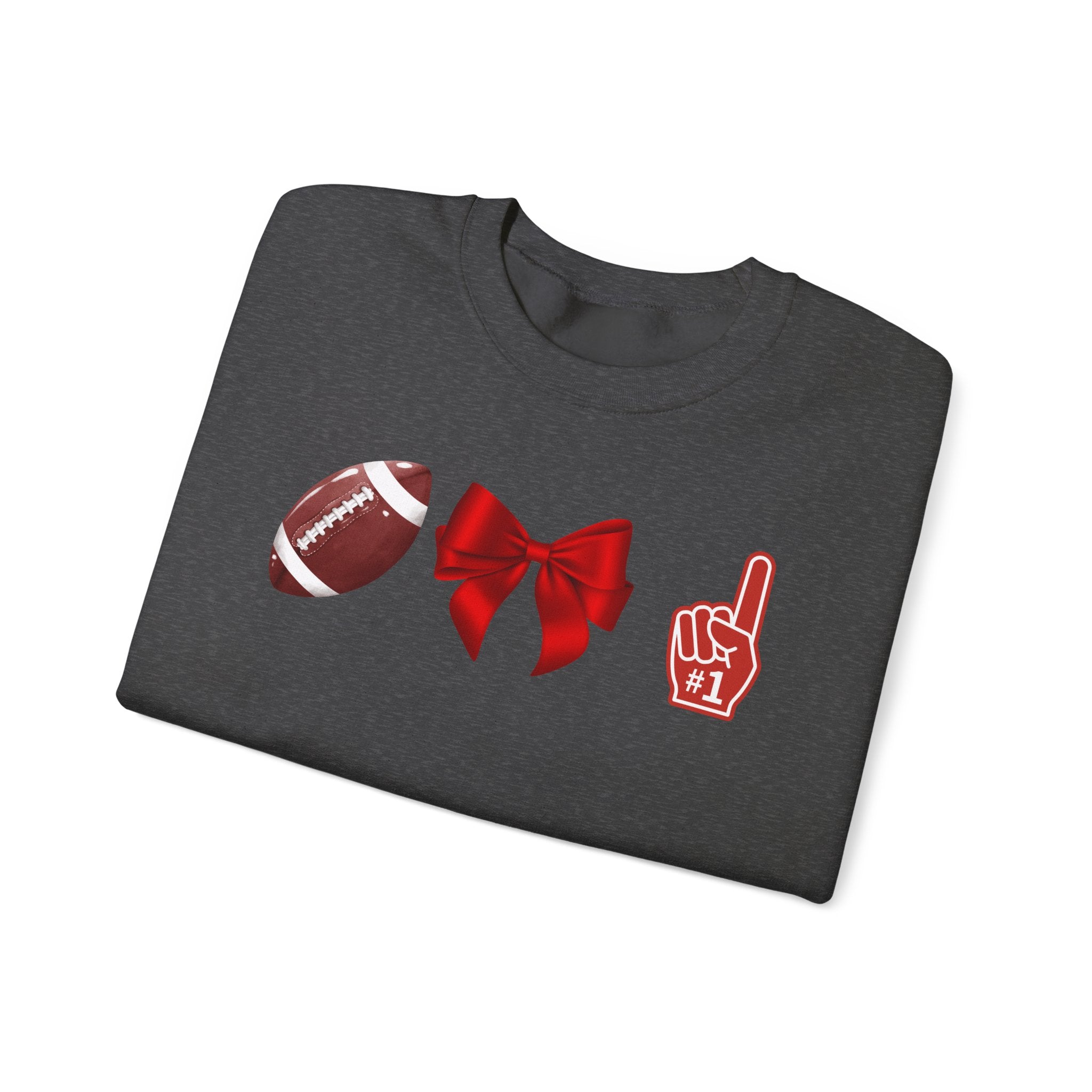 Customizable Red-Themed Game Day Sweatshirt