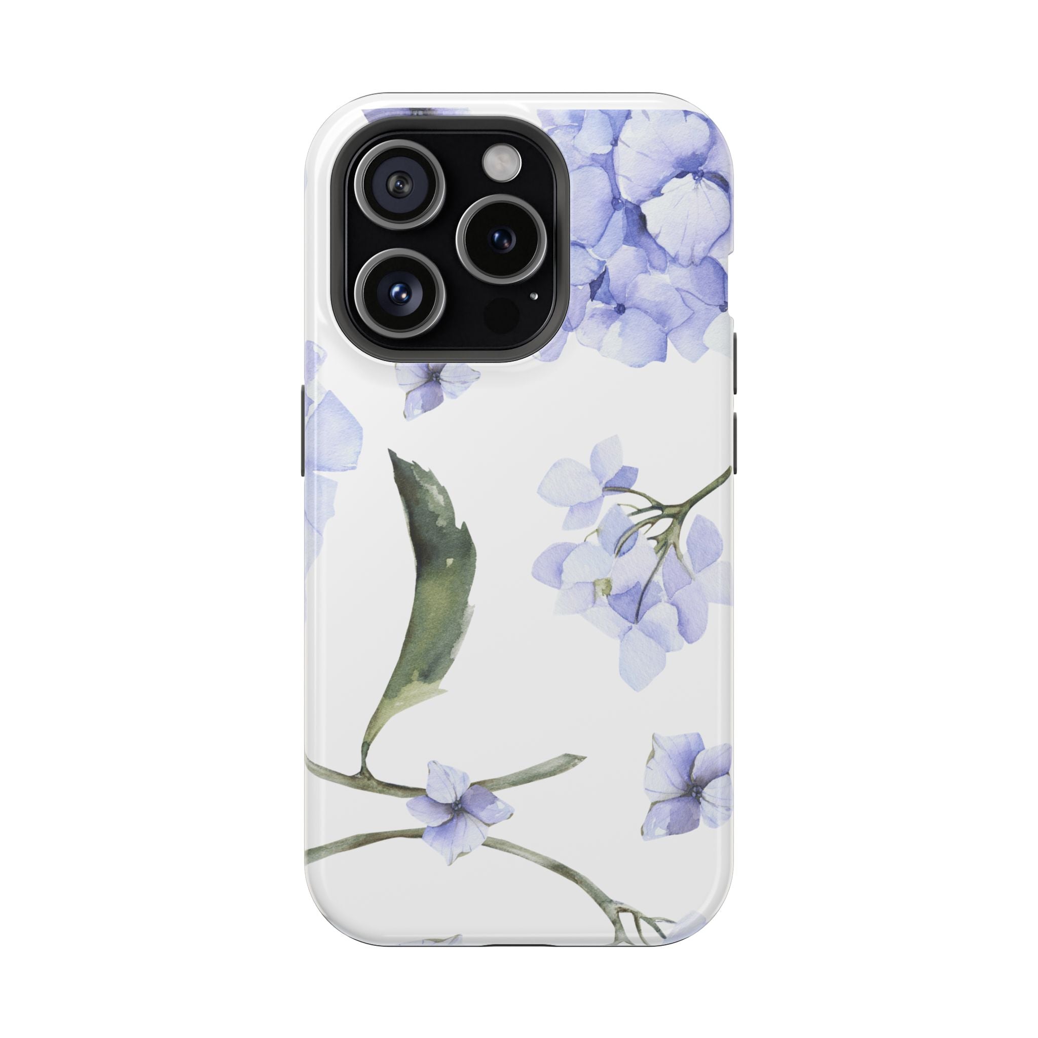 Customizable: Floral Purple Hydrangea Impact-Resistant Phone Case