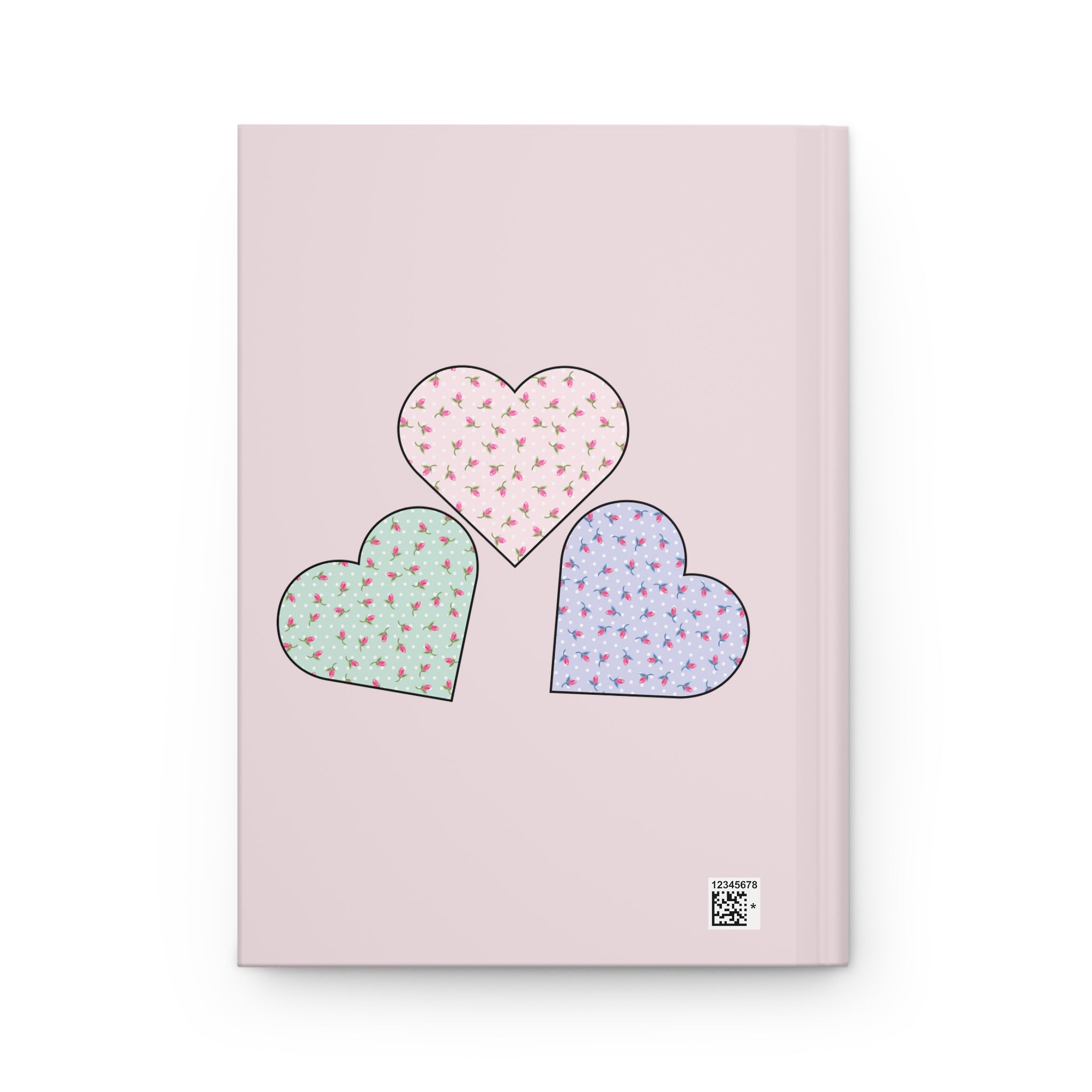Customizable Charming Heart-Themed Hardcover Journal - Perfect for Stationery Lovers, Gift for Friends, Creative Writing, Journaling