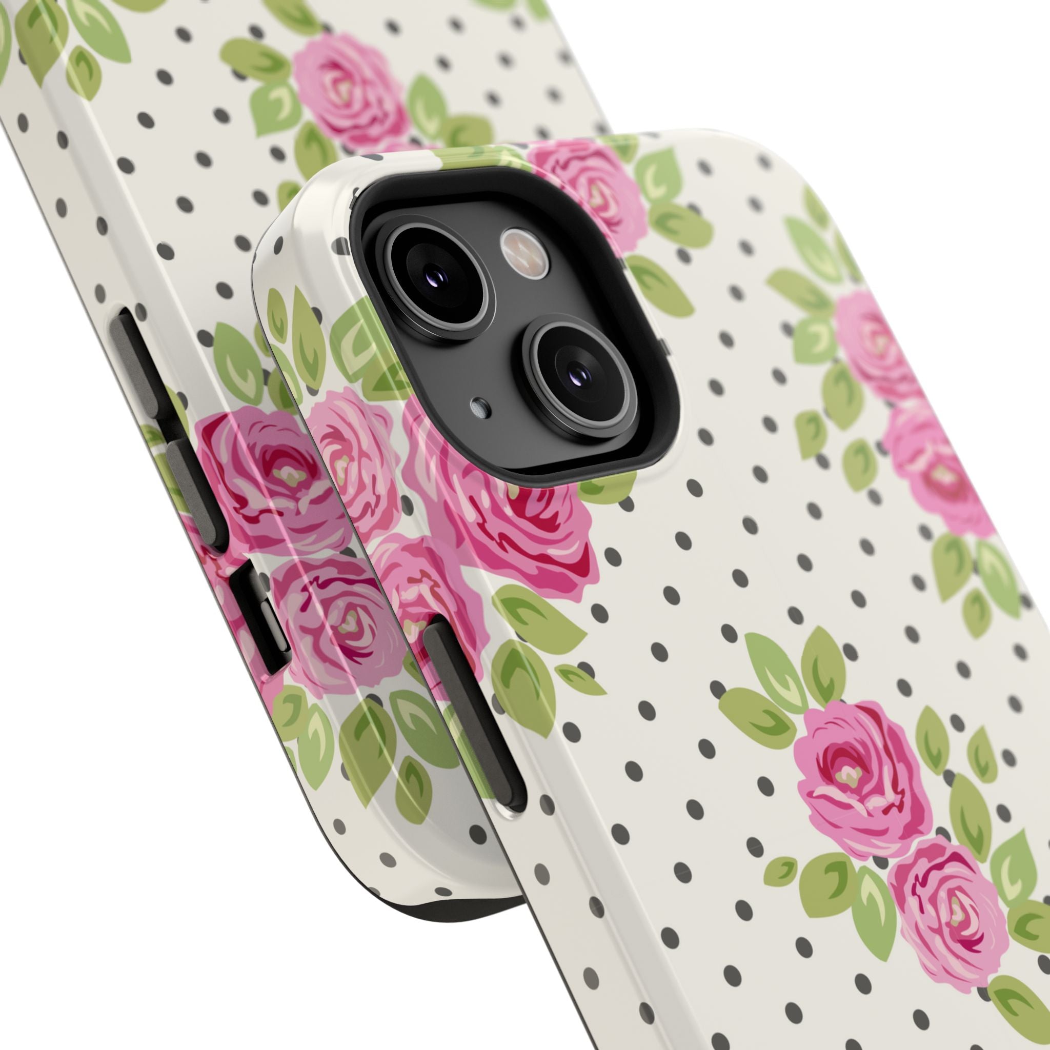 Customizable: Floral Polka Dot Phone Case