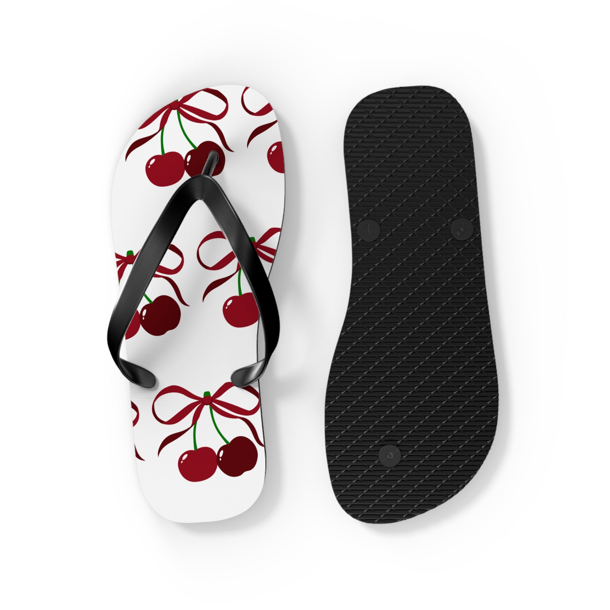 Customizable: Cherry Blossom Flip Flops, Tropical Beach Sandals, Summer Footwear, Perfect for Vacation, Gift for Her, Cute Pool Slides