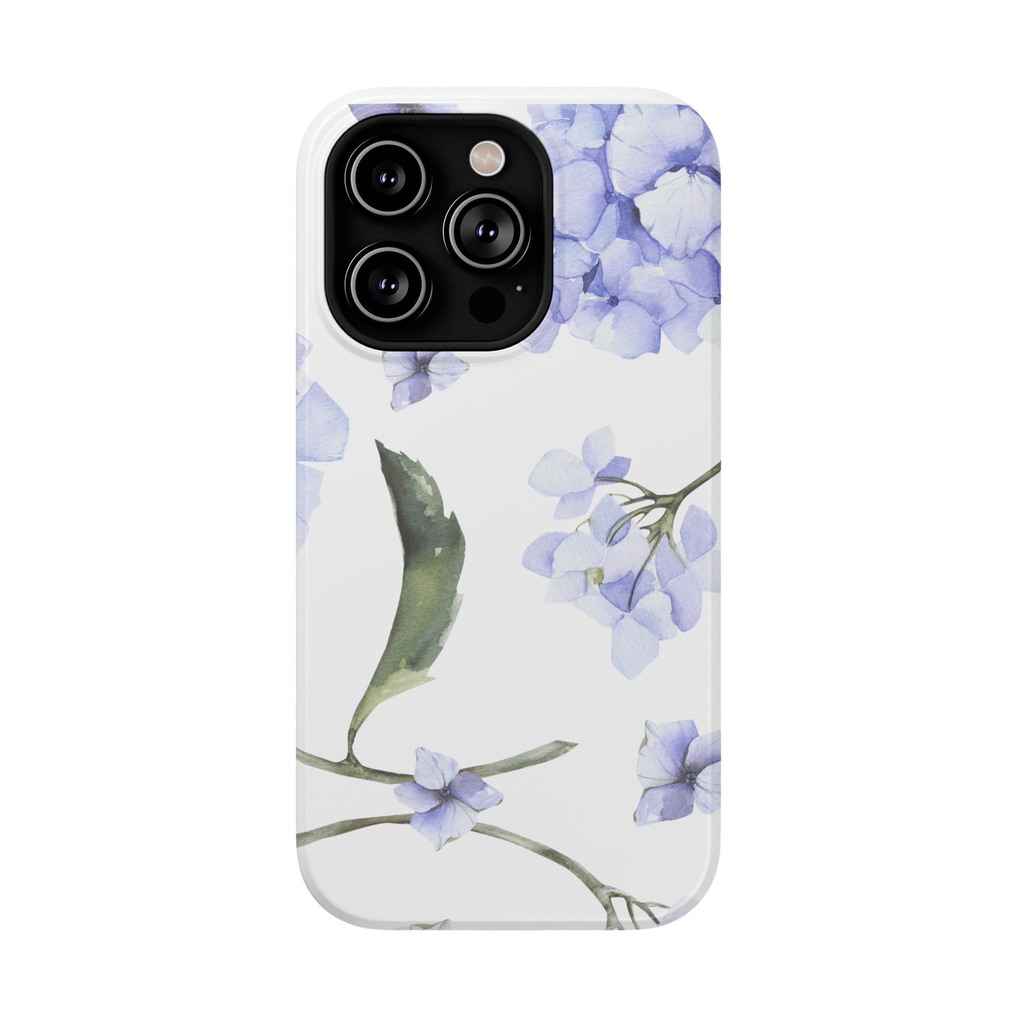 Customizable: Floral Purple Hydrangea Impact-Resistant Phone Case
