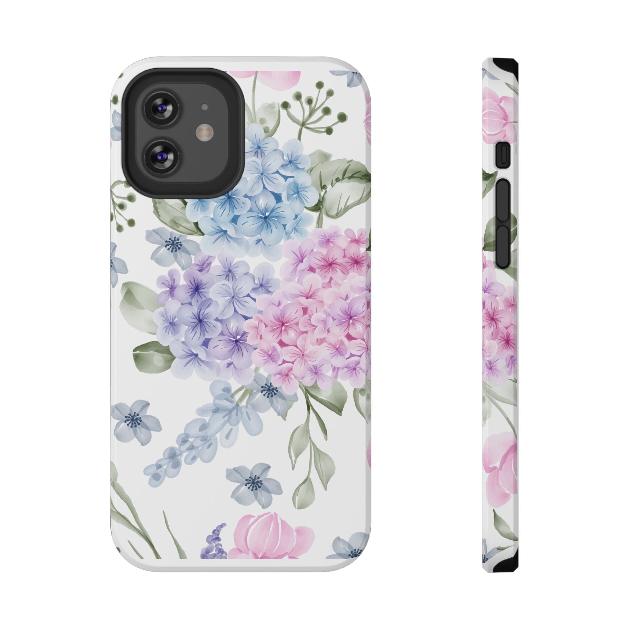 Customizable: Floral Hydrangea Impact-Resistant Phone Case