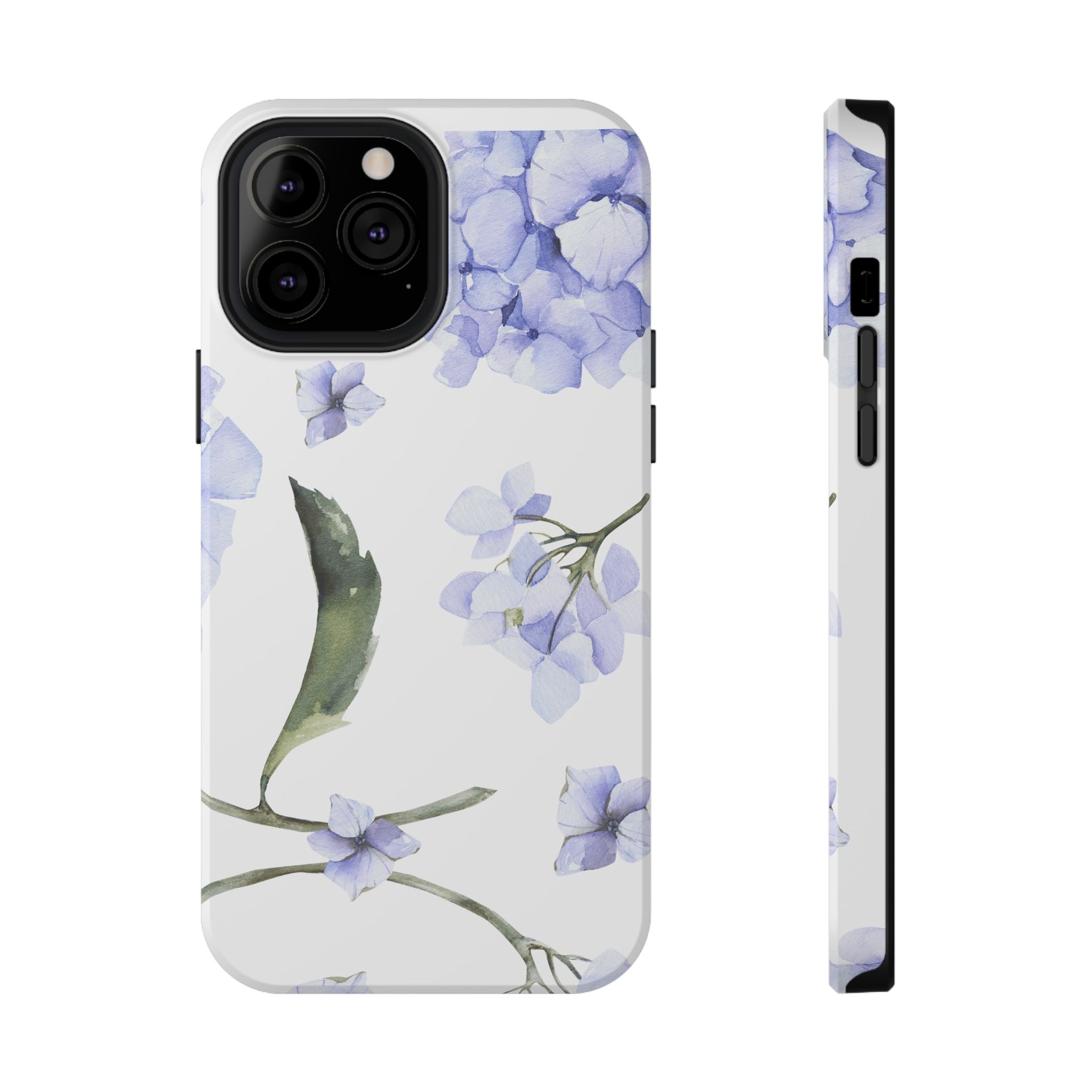 Customizable: Floral Purple Hydrangea Impact-Resistant Phone Case