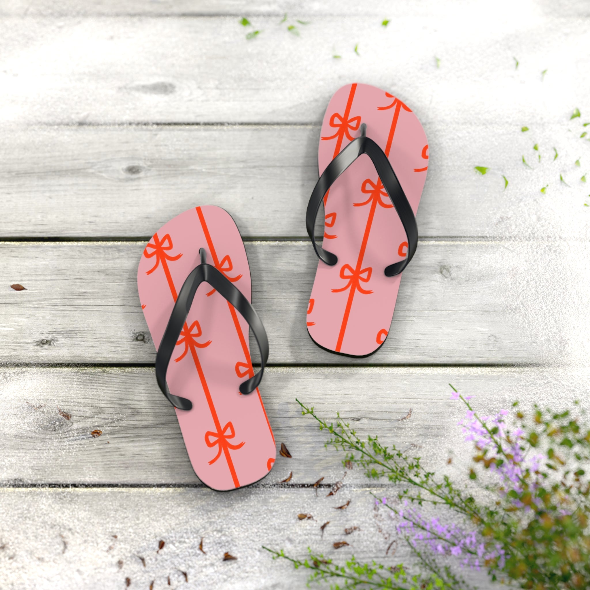 Customizable: Chic Bow Flip Flops, Stylish Summer Sandals, Women's Beach Footwear, Cute Vacation Slippers, Trendy Pool Shoes