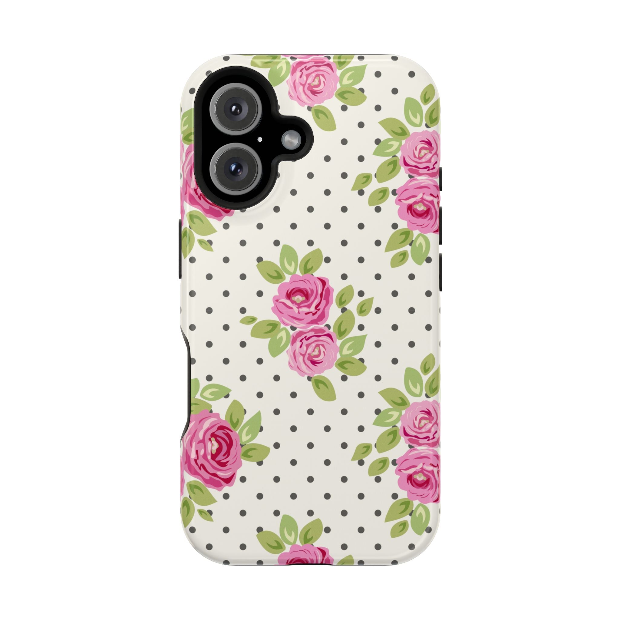 Customizable: Floral Polka Dot Phone Case