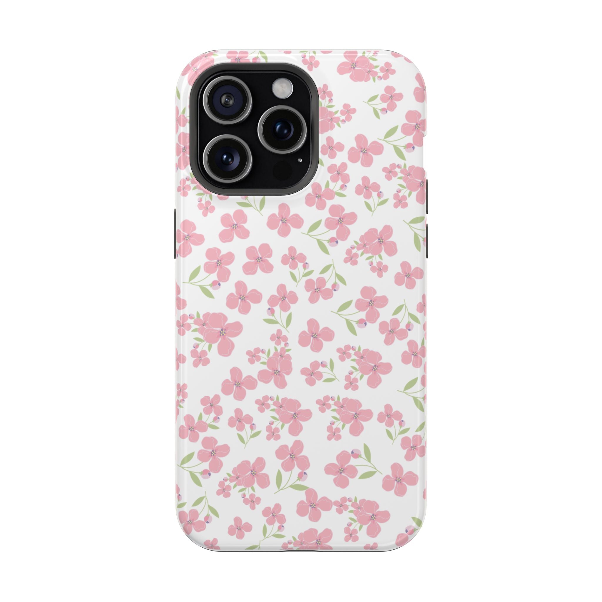 Customizable: Floral Impact-Resistant Phone Case