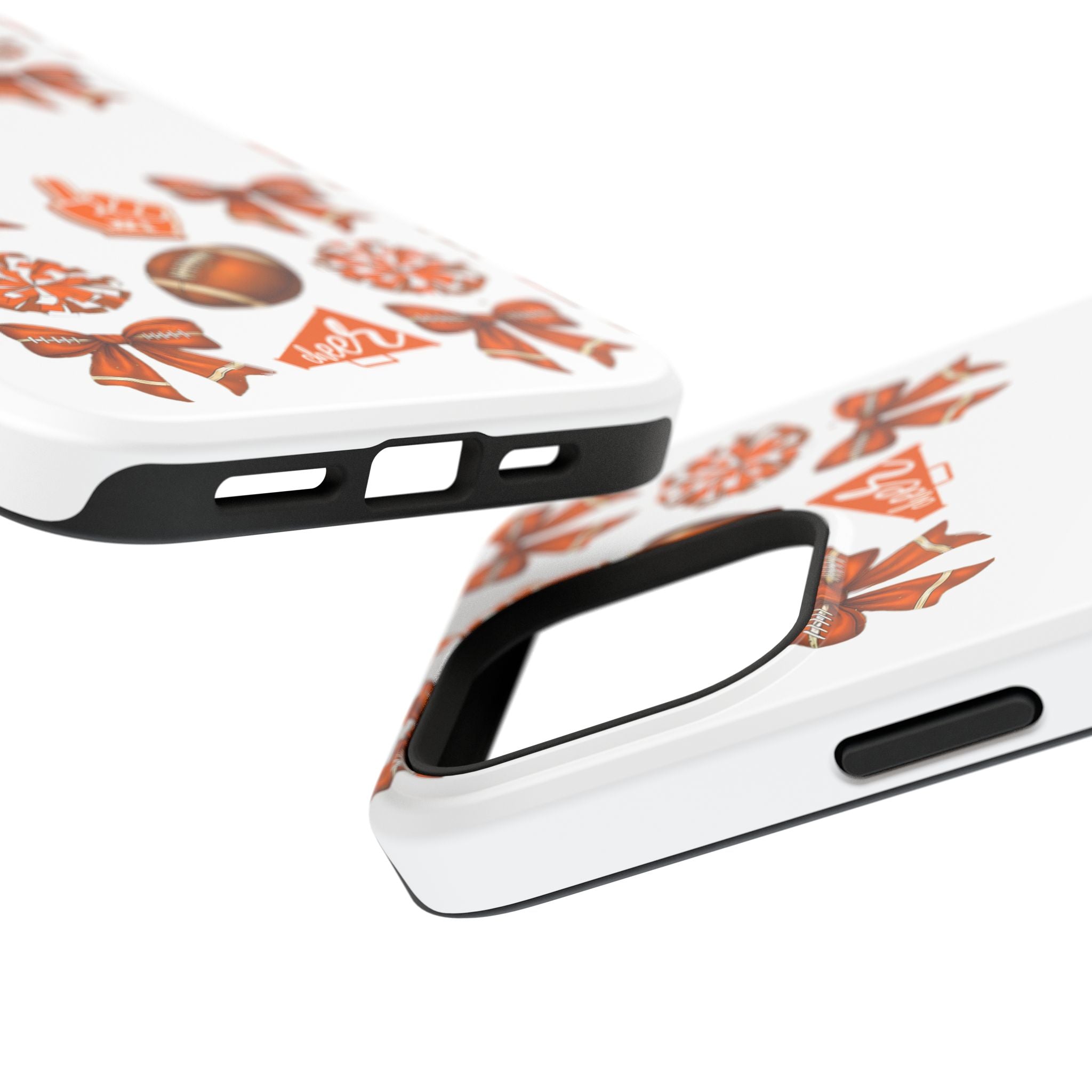 Customizable Orange-Themed Football Team Spirit Phone Case - Cheerful Accessories for Game Day, Unique Design for Fans, Sports Gift, Fall Celebrations, Team Pride