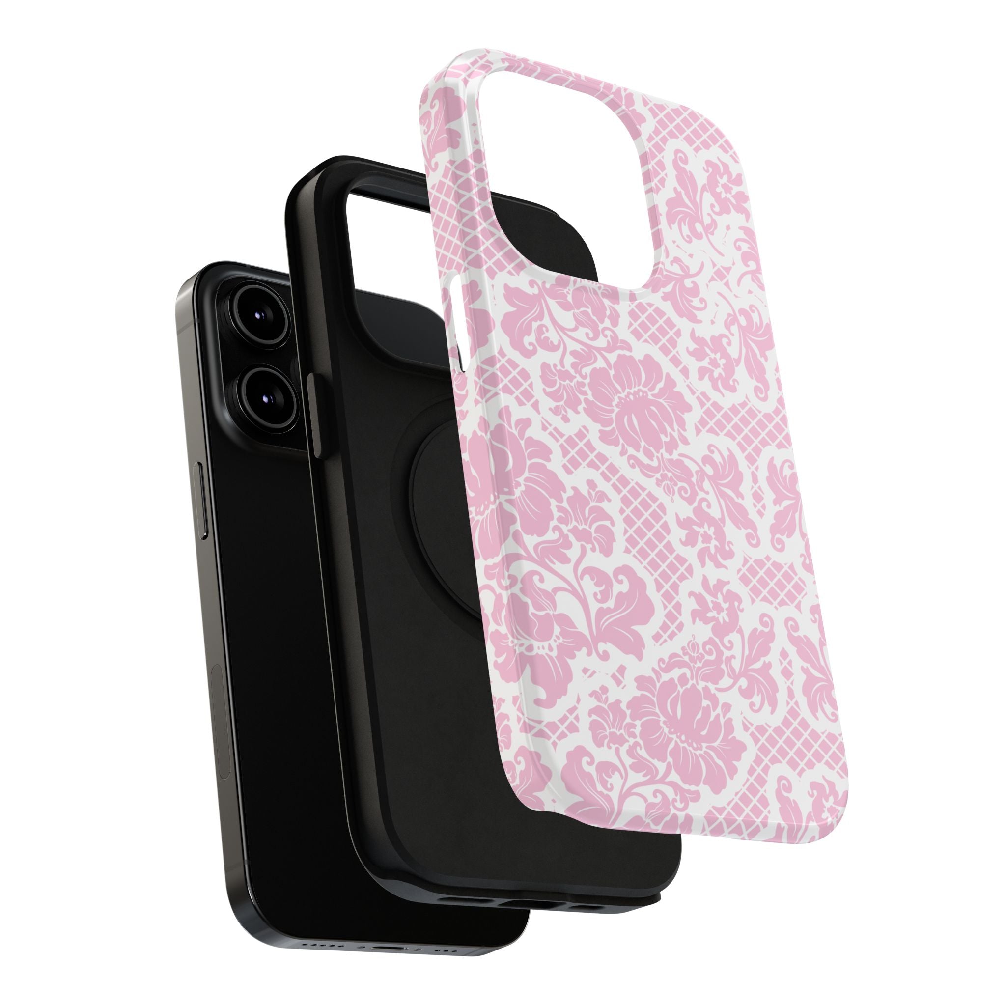 Customizable: Pink Lace Inspired Elegantly Chic Impact-Resistant Case