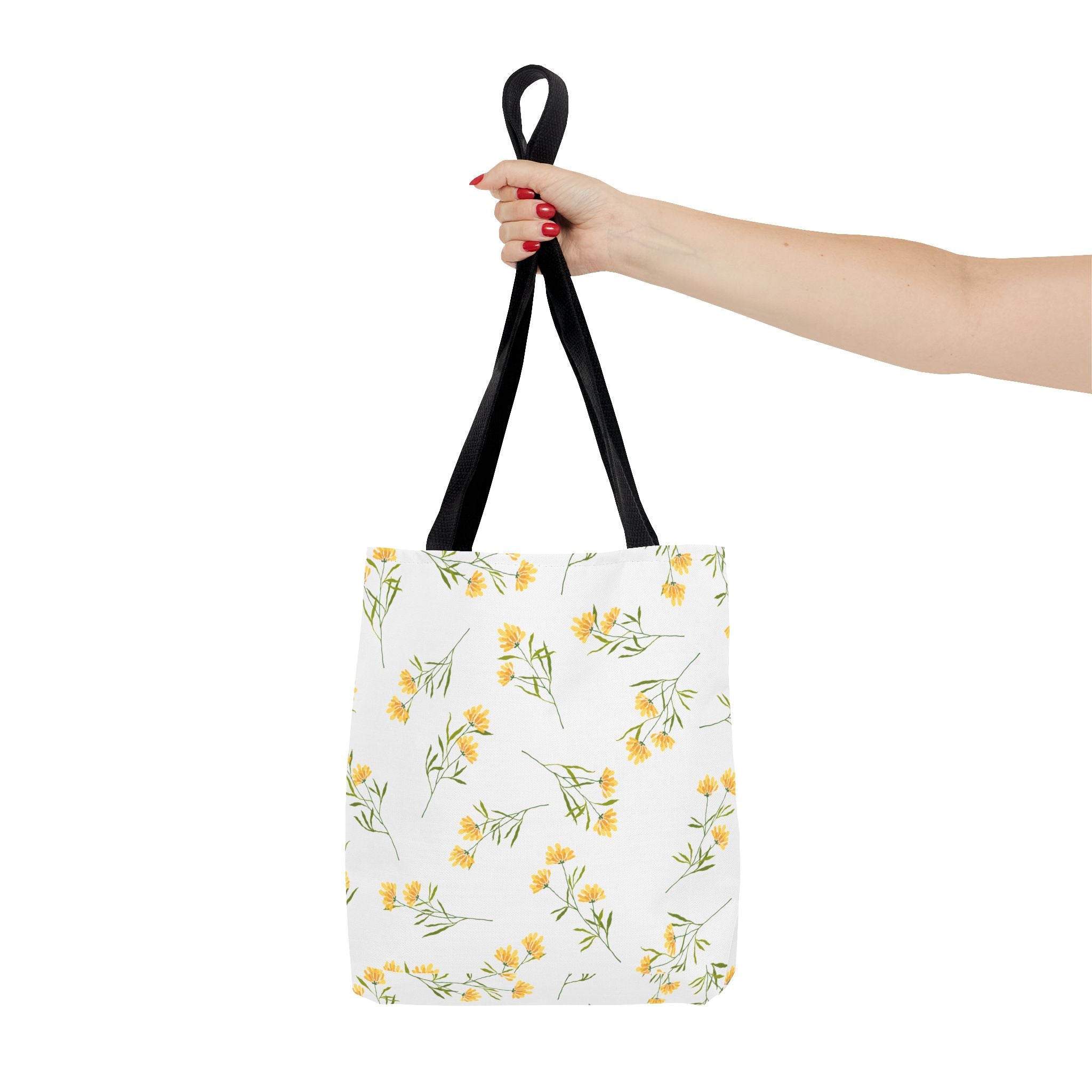 Customizable: Yellow Floral Tote Bag