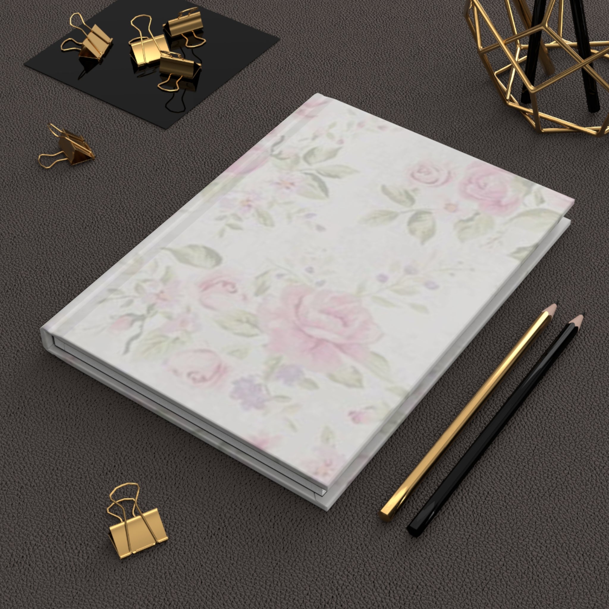 Floral Hardcover Journal - Elegant Writing Notebook for Creative Minds, Gift for Her, Daily Journal, Floral Design, A5 Journal