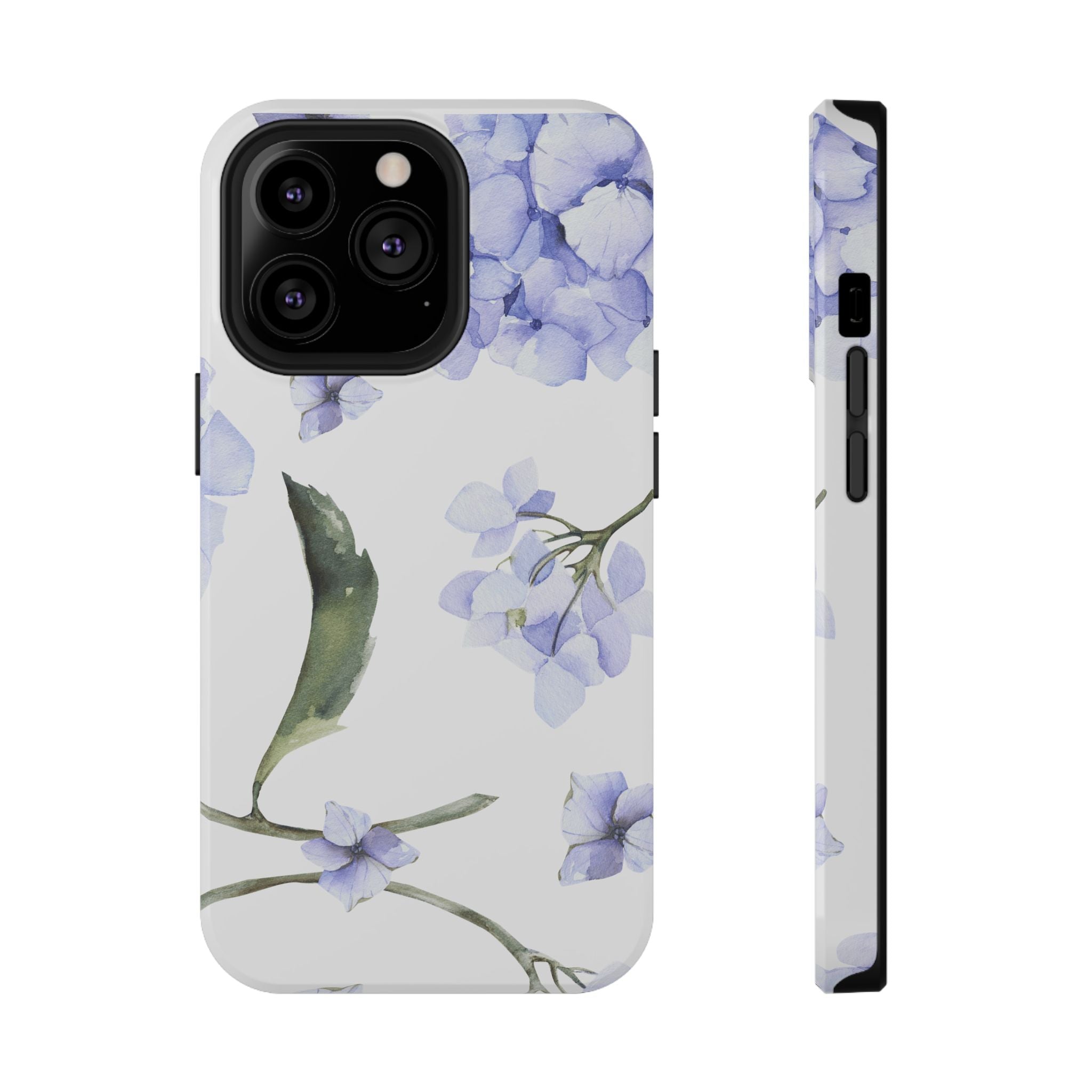 Customizable: Floral Purple Hydrangea Impact-Resistant Phone Case