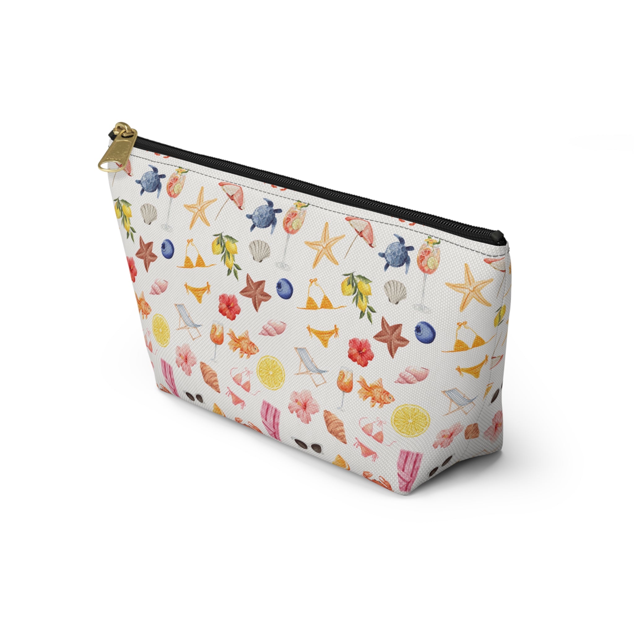 Customizable Beach-Themed Accessory/Makeup Pouch