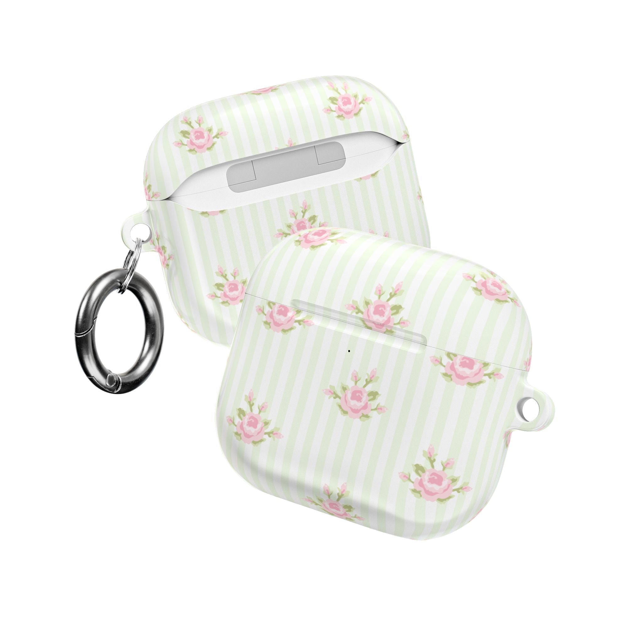 Floral AirPod Cases | Cute Tech Accessory, Gift for Her, Floral Pattern, Spring Vibes, Rose Design, Trendy Earbud Case