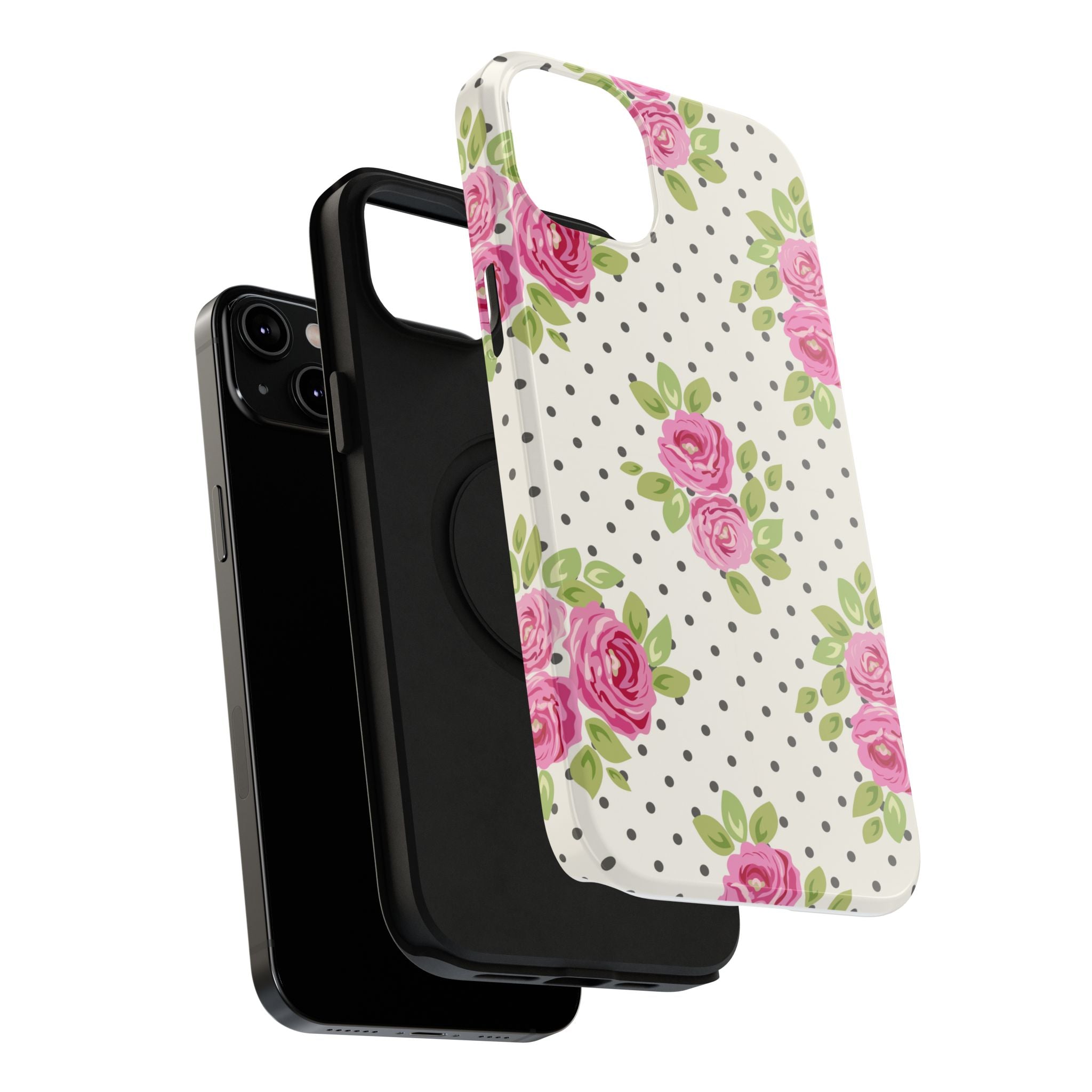 Customizable: Floral Polka Dot Phone Case