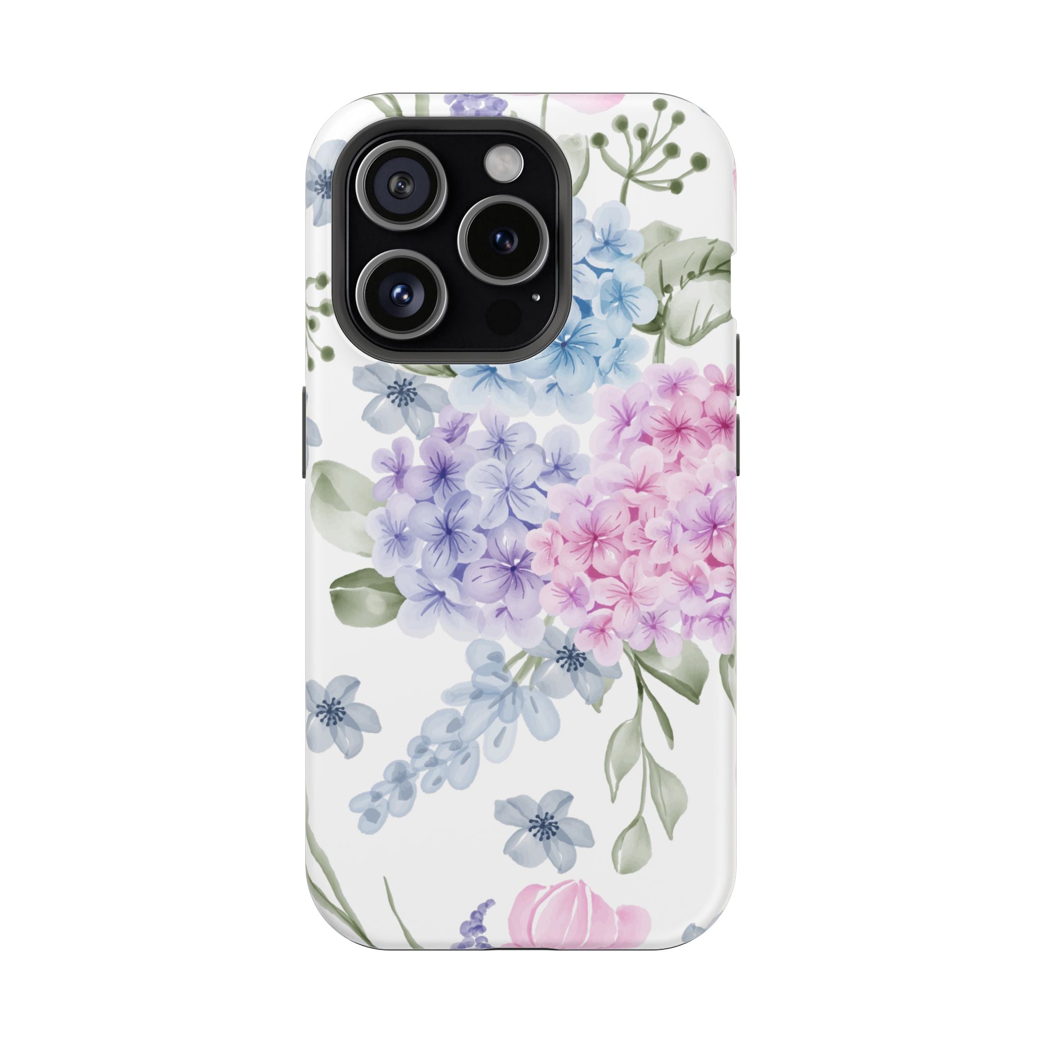 Customizable: Floral Hydrangea Impact-Resistant Phone Case
