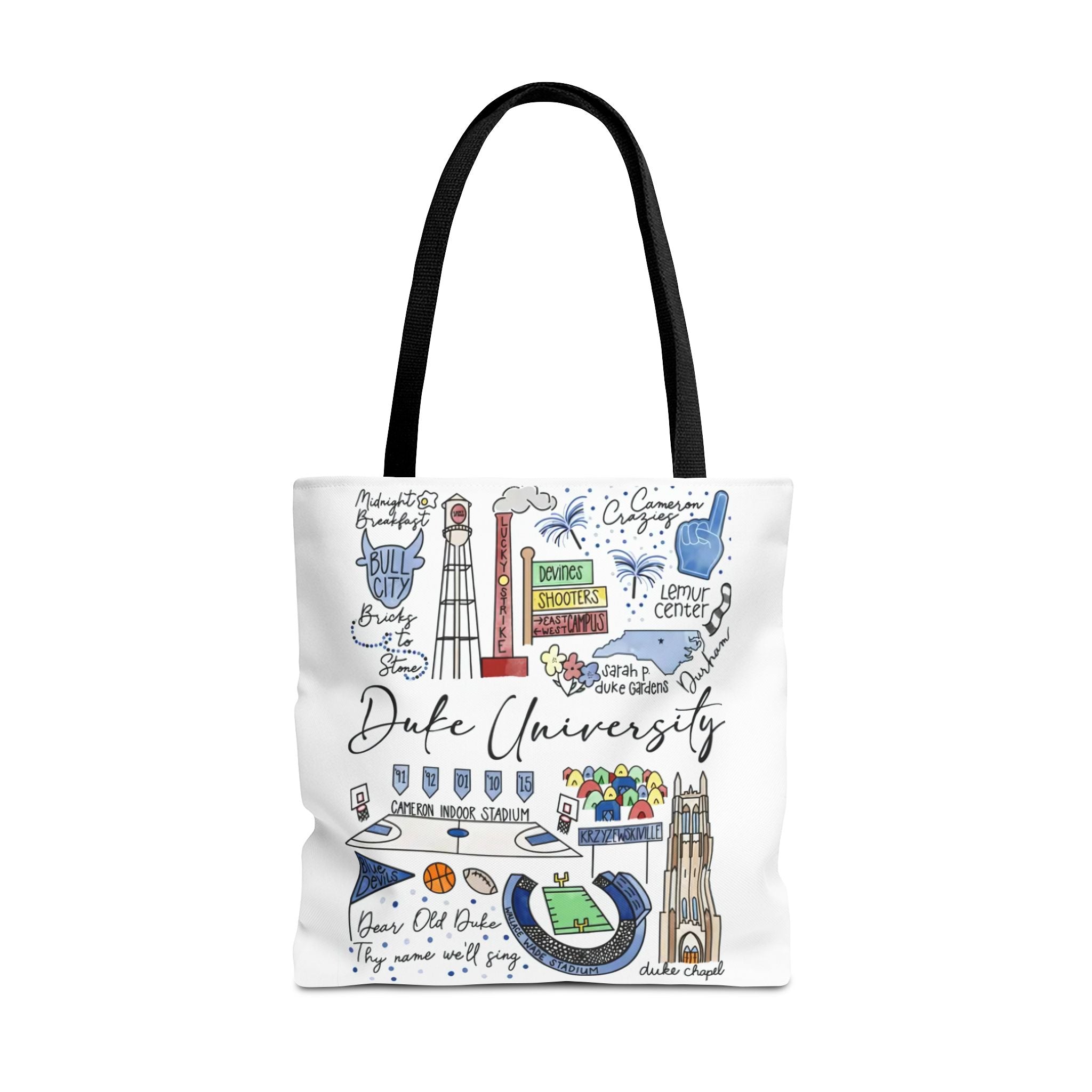 Duke University Tote Bag, College Spirit Bag, Campus Life Accessory, School Pride Gift, Eco-Friendly Shopping Bag