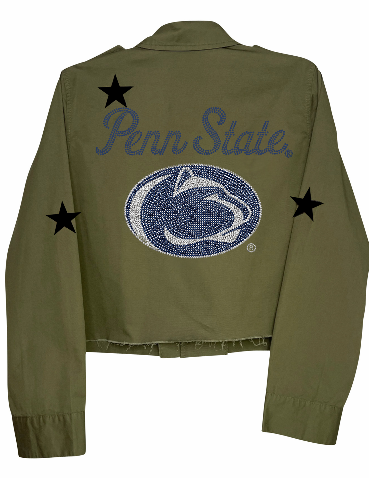 Penn State Decal Green Army Shacket
