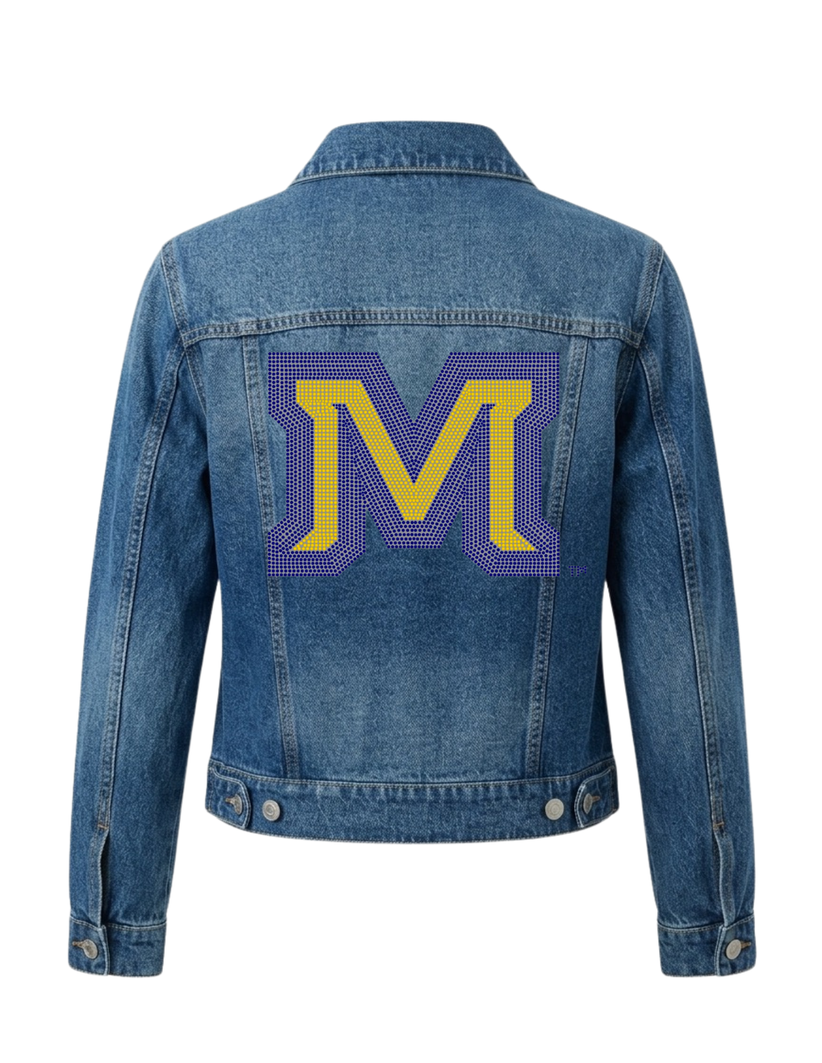 Montana State Block M Blue Denim Jacket