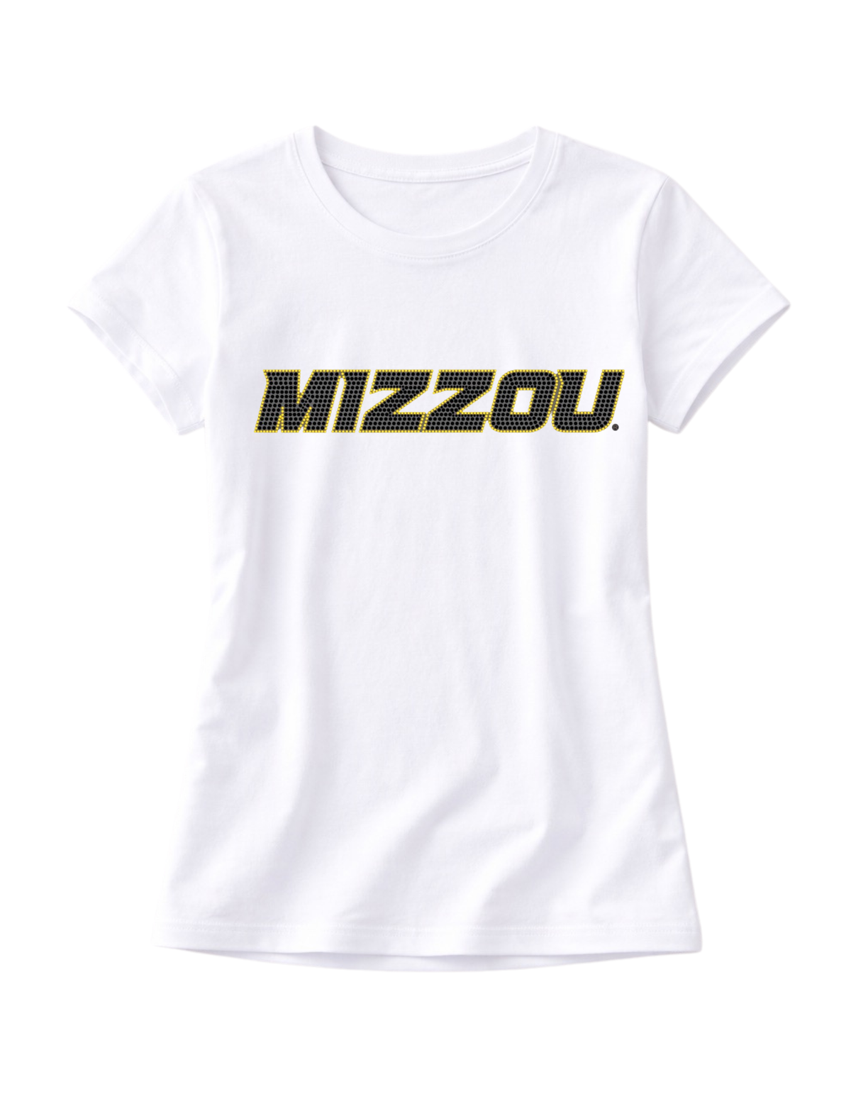 University of Missouri Mizzou White Crewneck T-Shirt