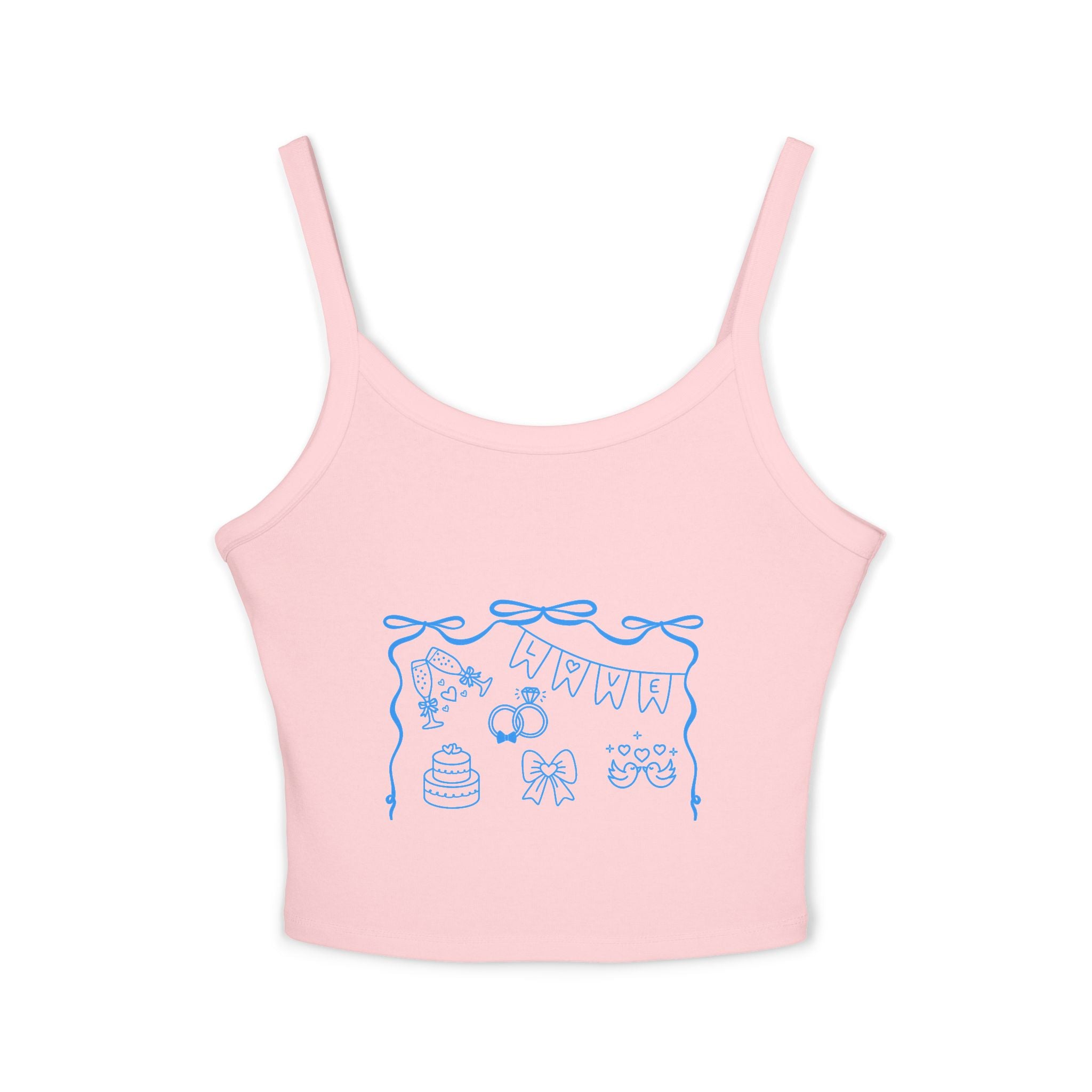 Customizable Women's Bachelorette/Bride Spaghetti Strap Tank Top