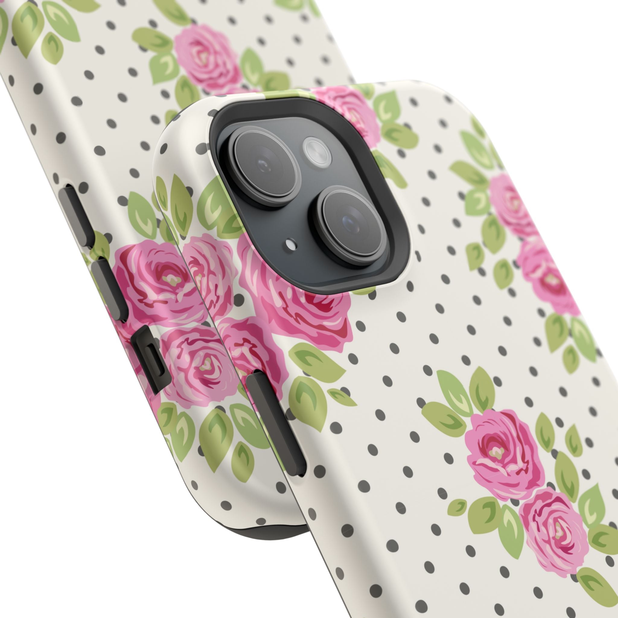 Customizable: Floral Polka Dot Phone Case