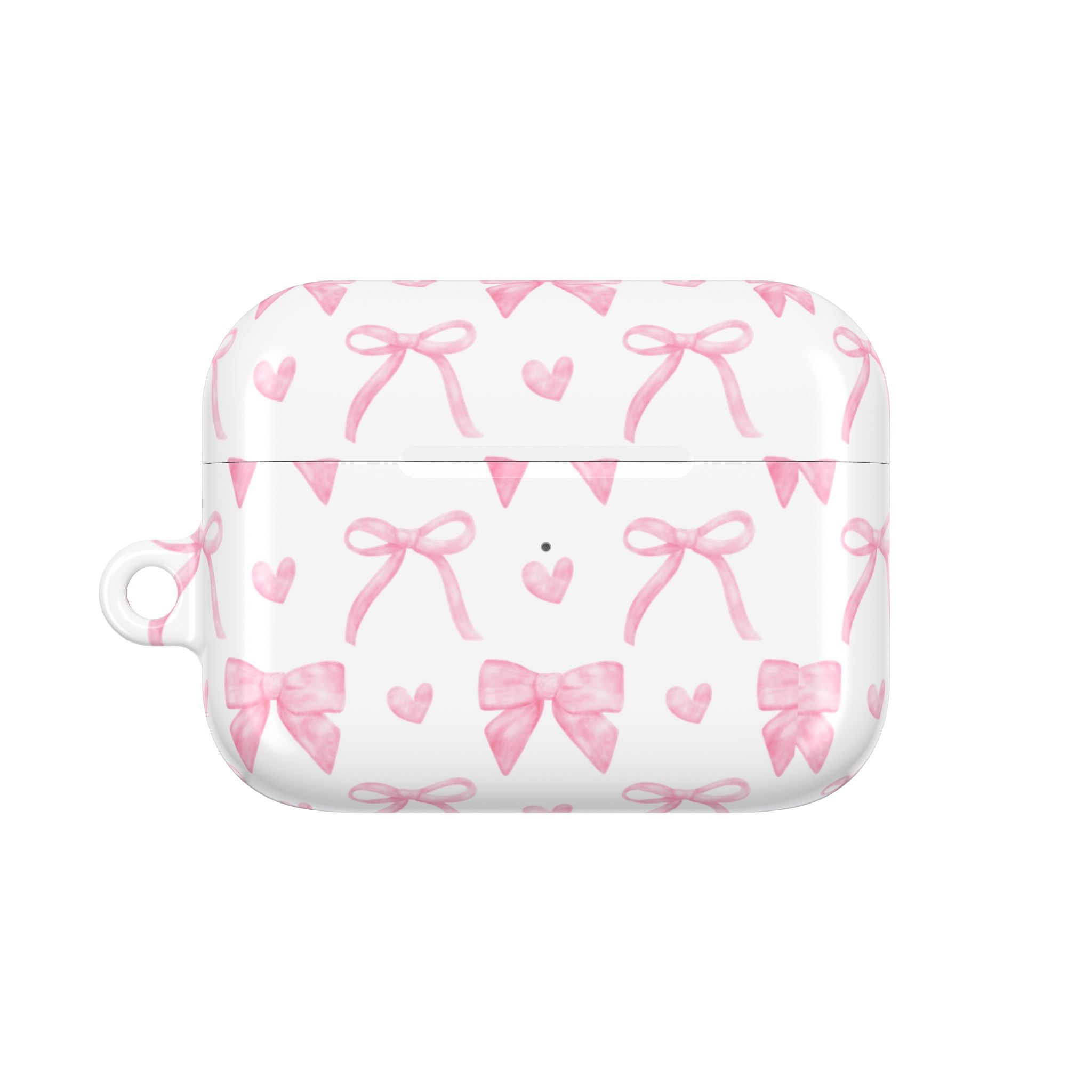 Cute Pink Bow AirPod Case Protectors, Aesthetic Earbuds Cover, Gift for Her, Stylish Tech Accessory