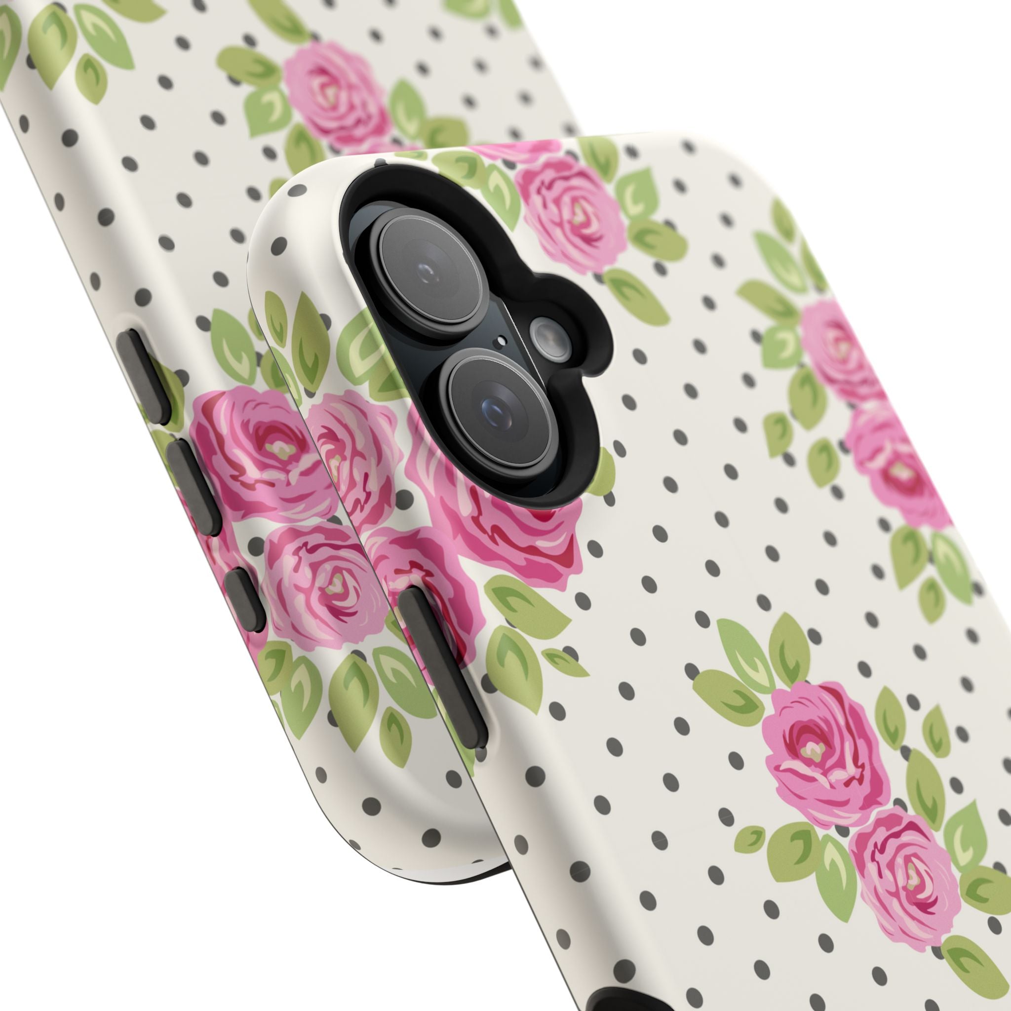 Customizable: Floral Polka Dot Phone Case