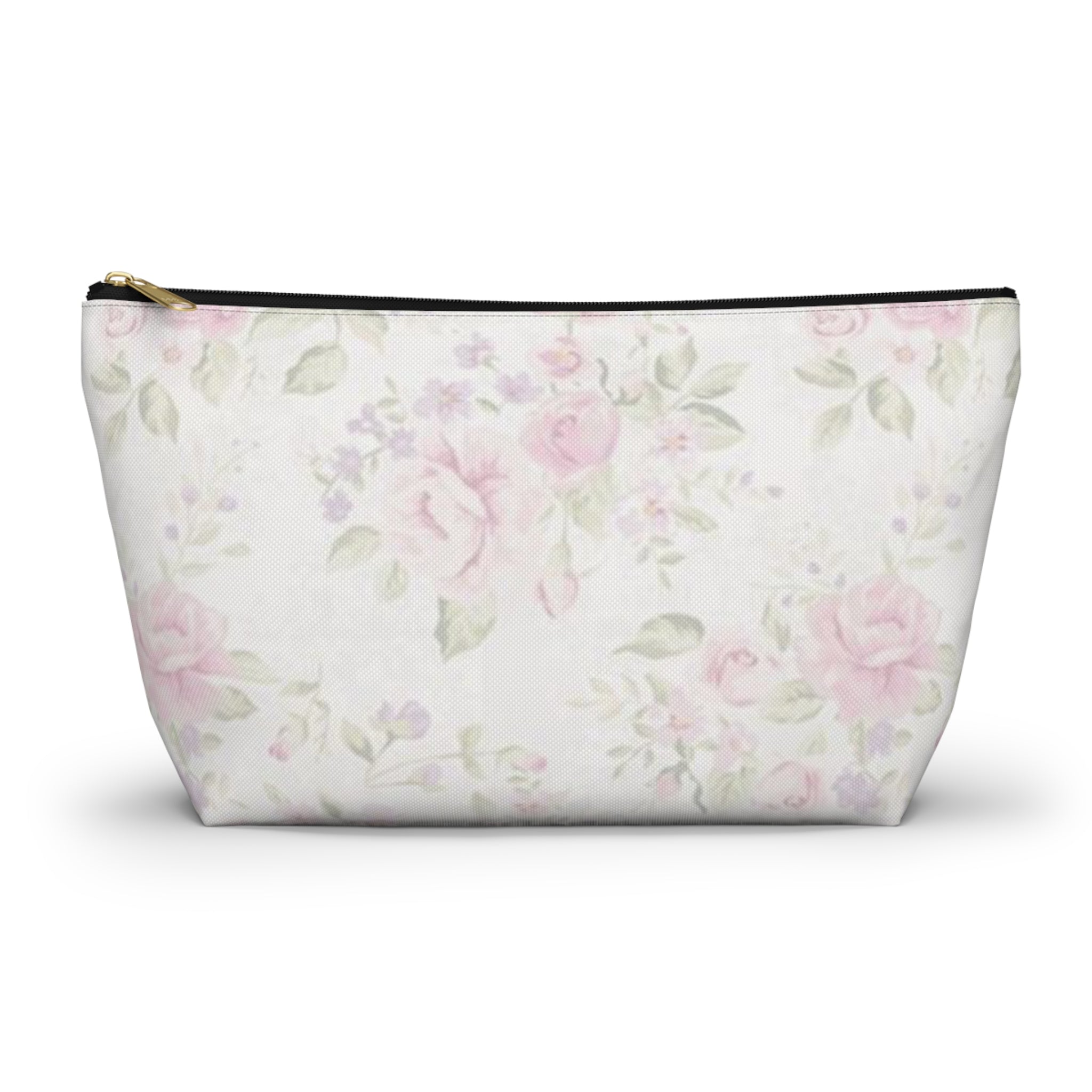 Floral Accessory Pouch, Makeup Bag, Travel Organizer, Gift for Her, Cosmetic Case, Floral Print Pouch