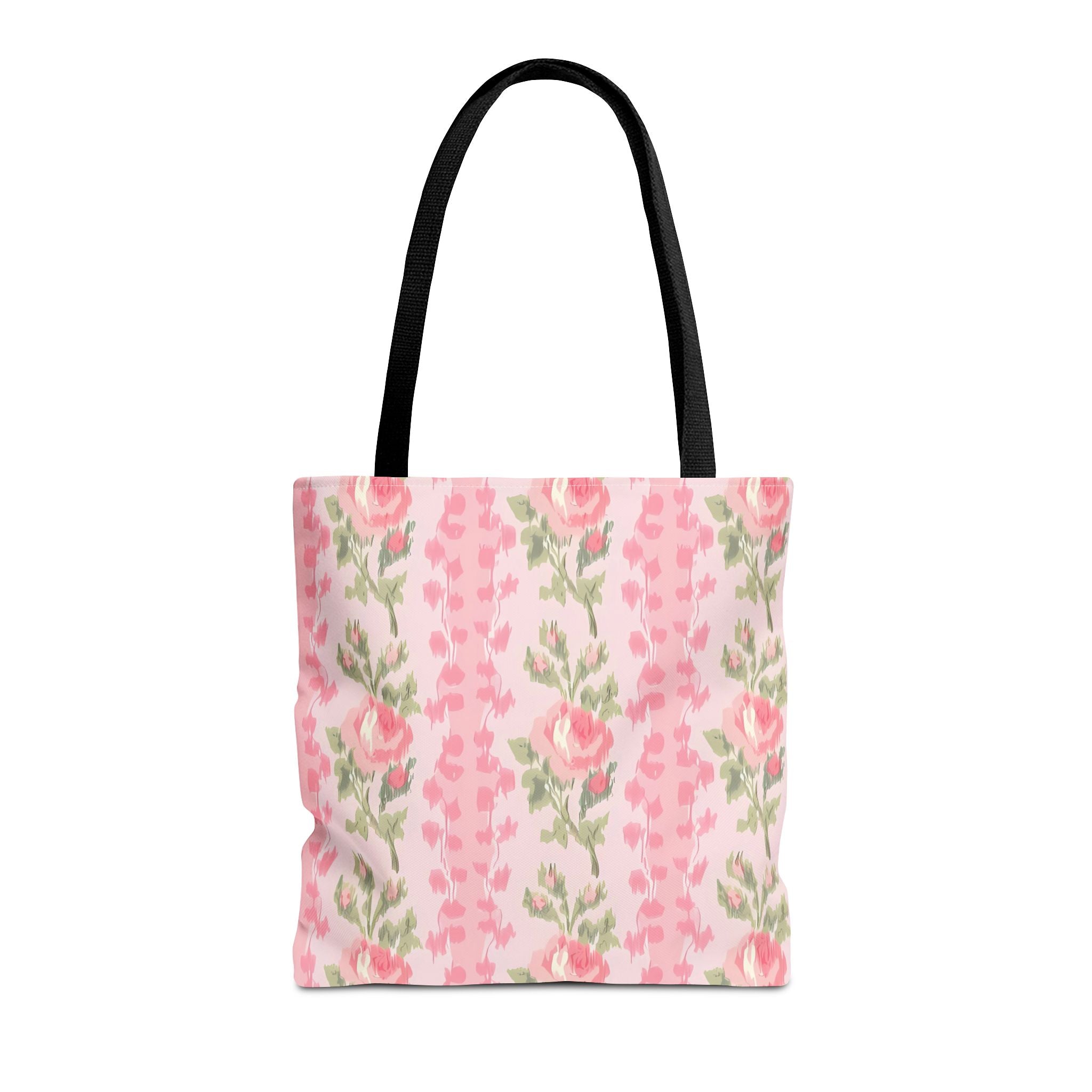 Customizable Elegant Pink Floral Tote