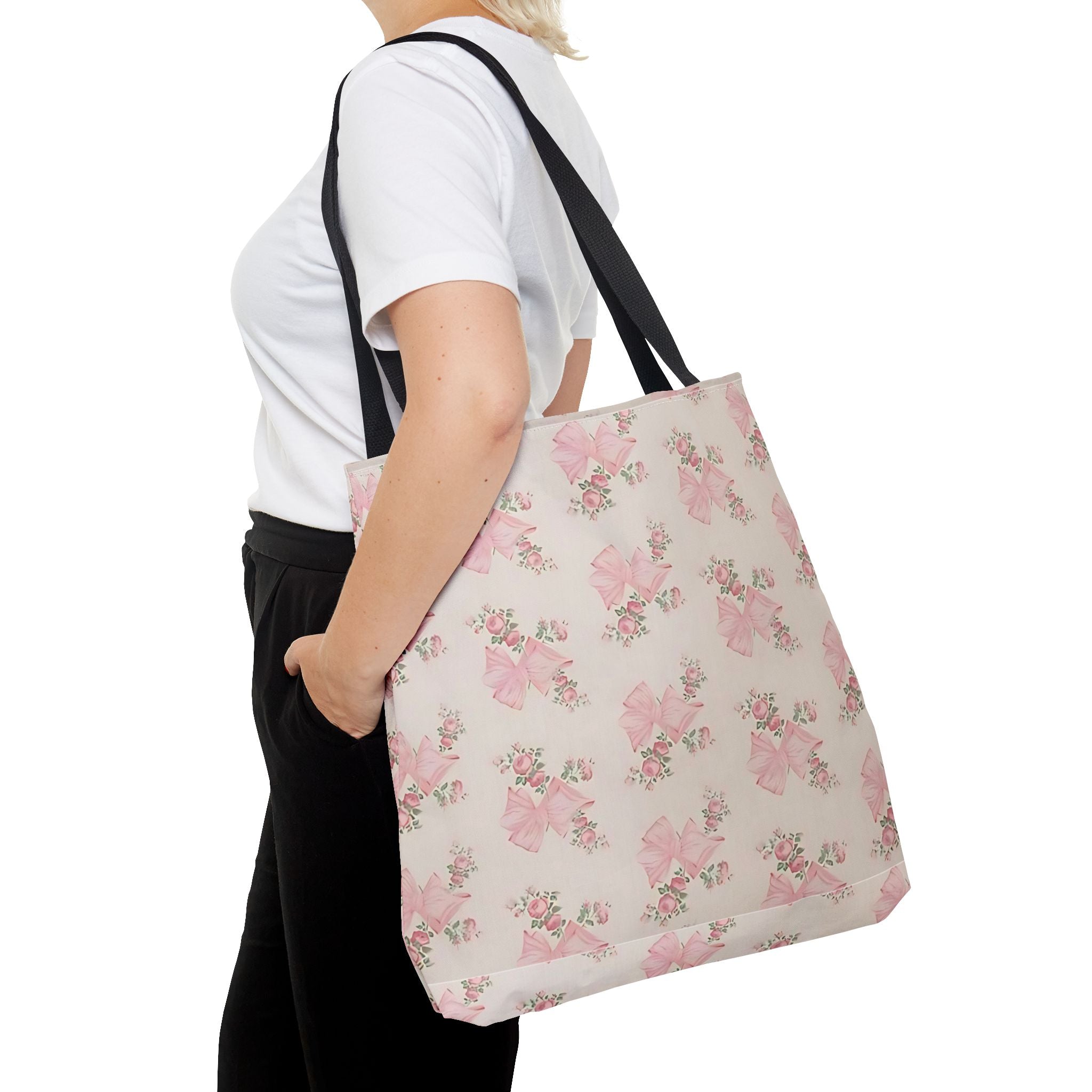 Customizable Tote Bag - Floral Whimsical Girly Aesthetic Design