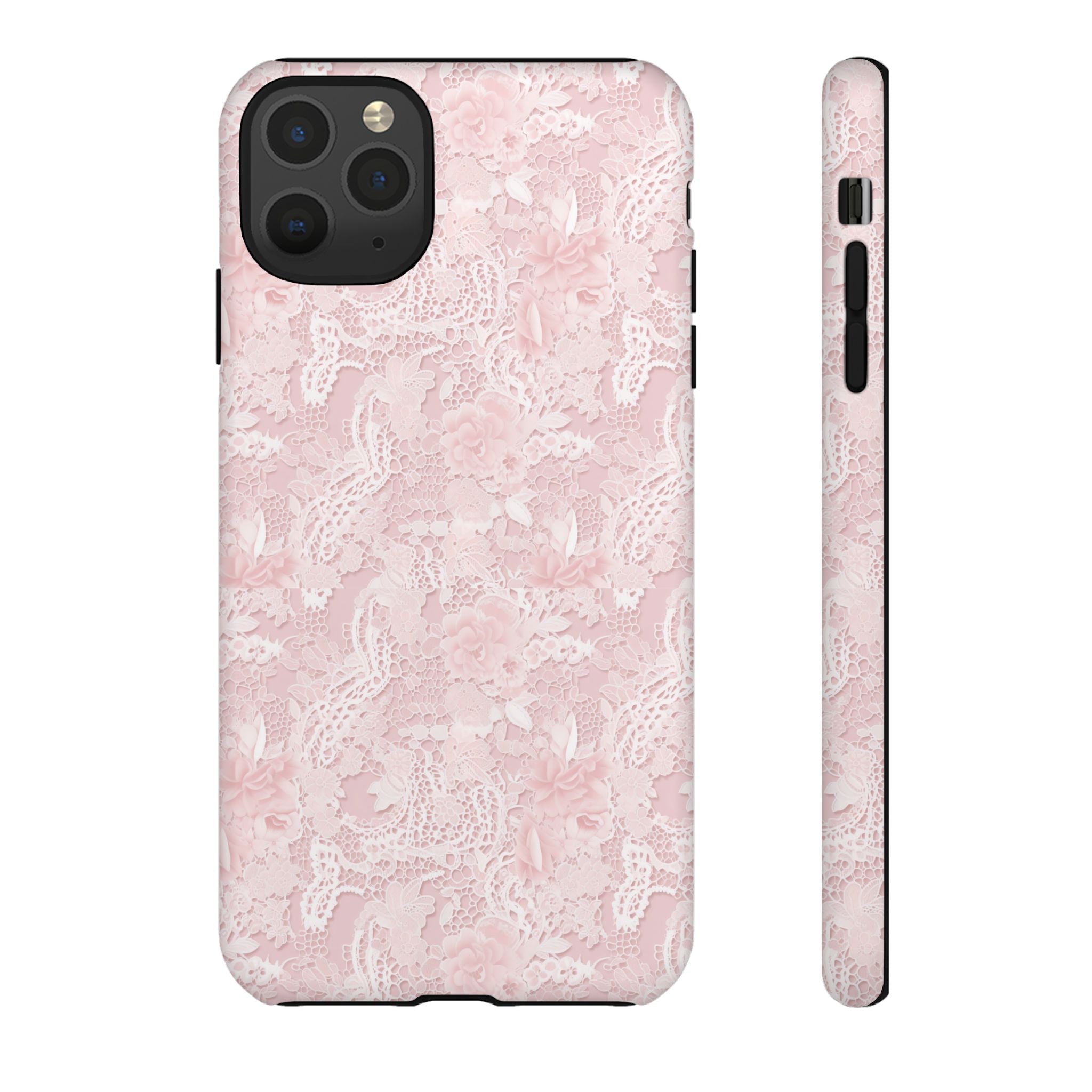 Customizable: Pink Floral Phone Case, Stylish Tough Cases, Unique Gift for Her, Cute Phone Accessories, Floral Tech Cover